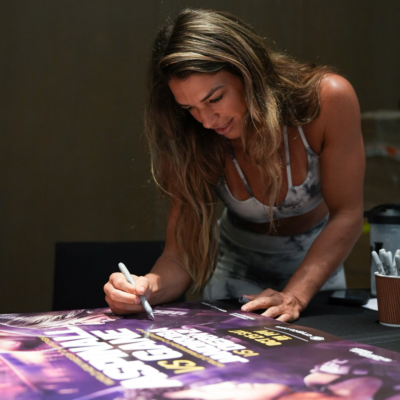 UFC 321: Aspinall vs Gane Autographed Event Poster