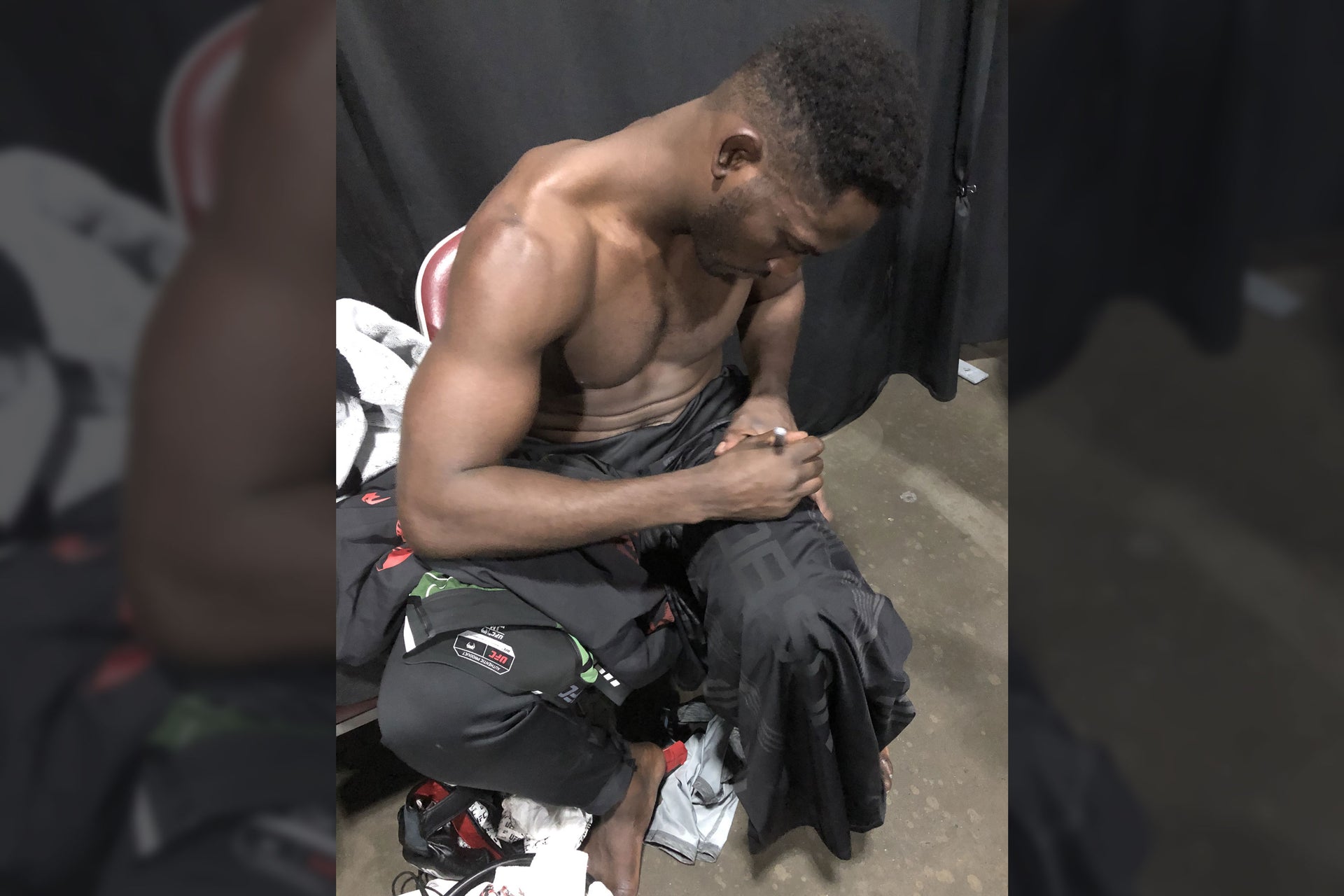 Framed AJ Dobson Signed Fight Issued Jersey UFC 271: Adesanya vs Whittaker