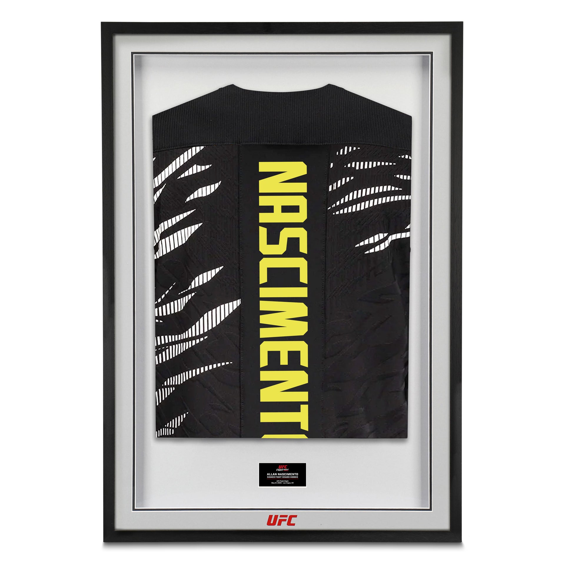 Allan Nascimento Signed 1-of-1 Fight Issued Hoodie UFC Fight Night: Blanchfield vs Barber