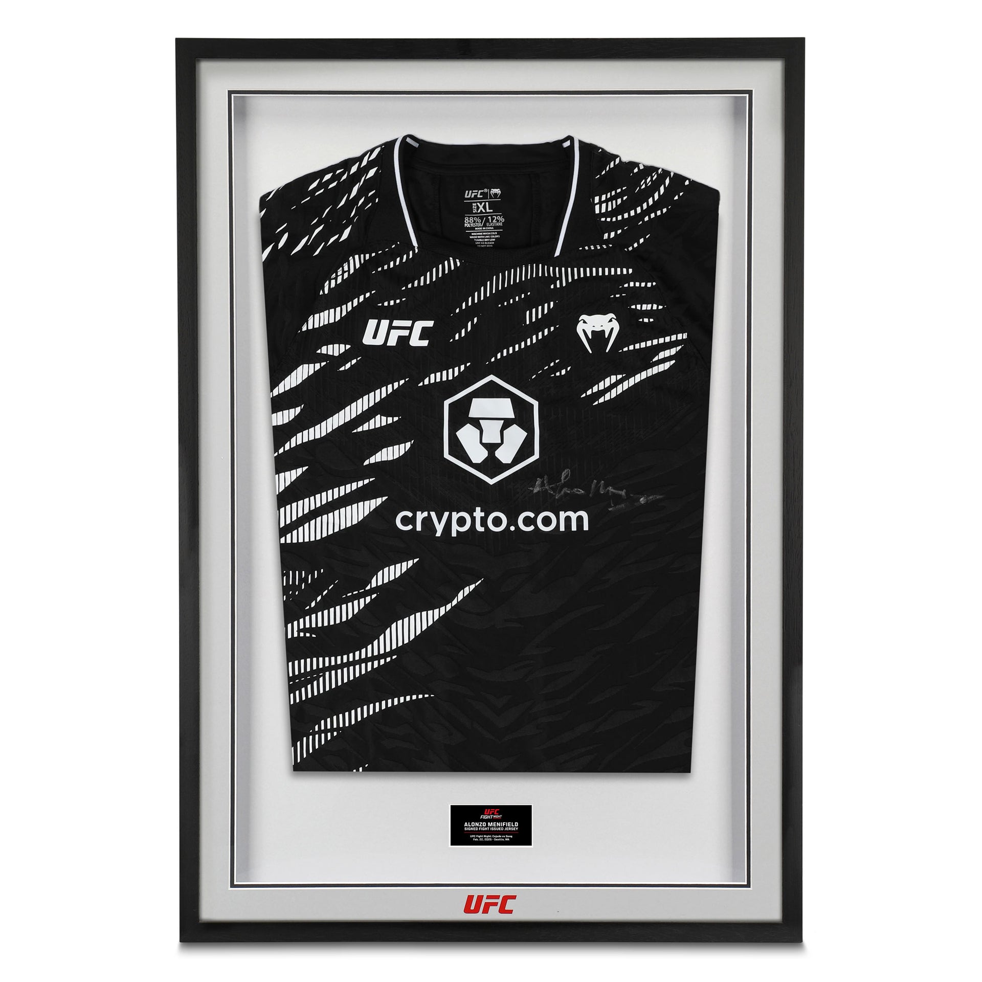 Alonzo Menifield Signed 1-of-1 Fight Issued Jersey UFC Fight Night: Cejudo vs Song