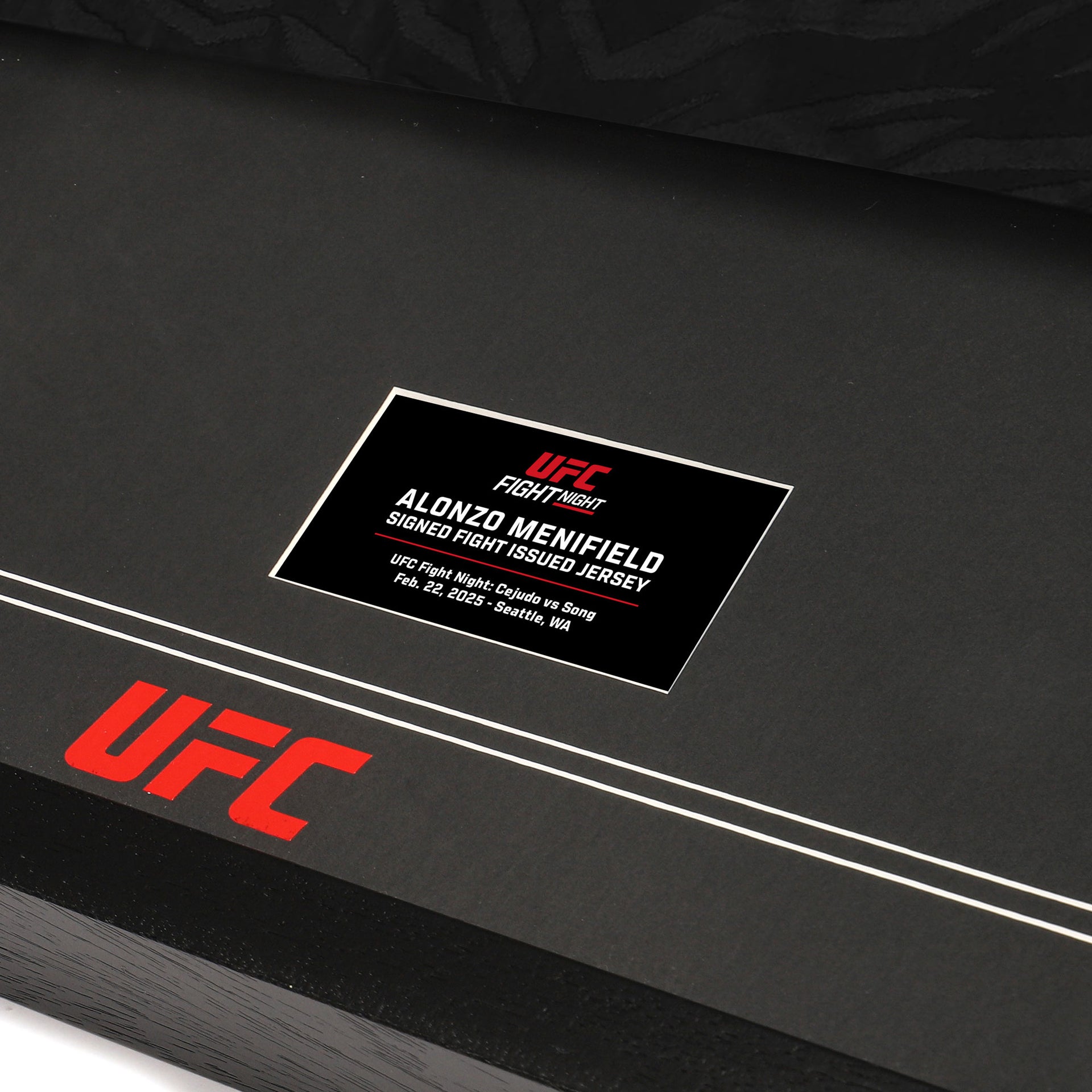 Alonzo Menifield Signed 1-of-1 Fight Issued Jersey UFC Fight Night: Cejudo vs Song