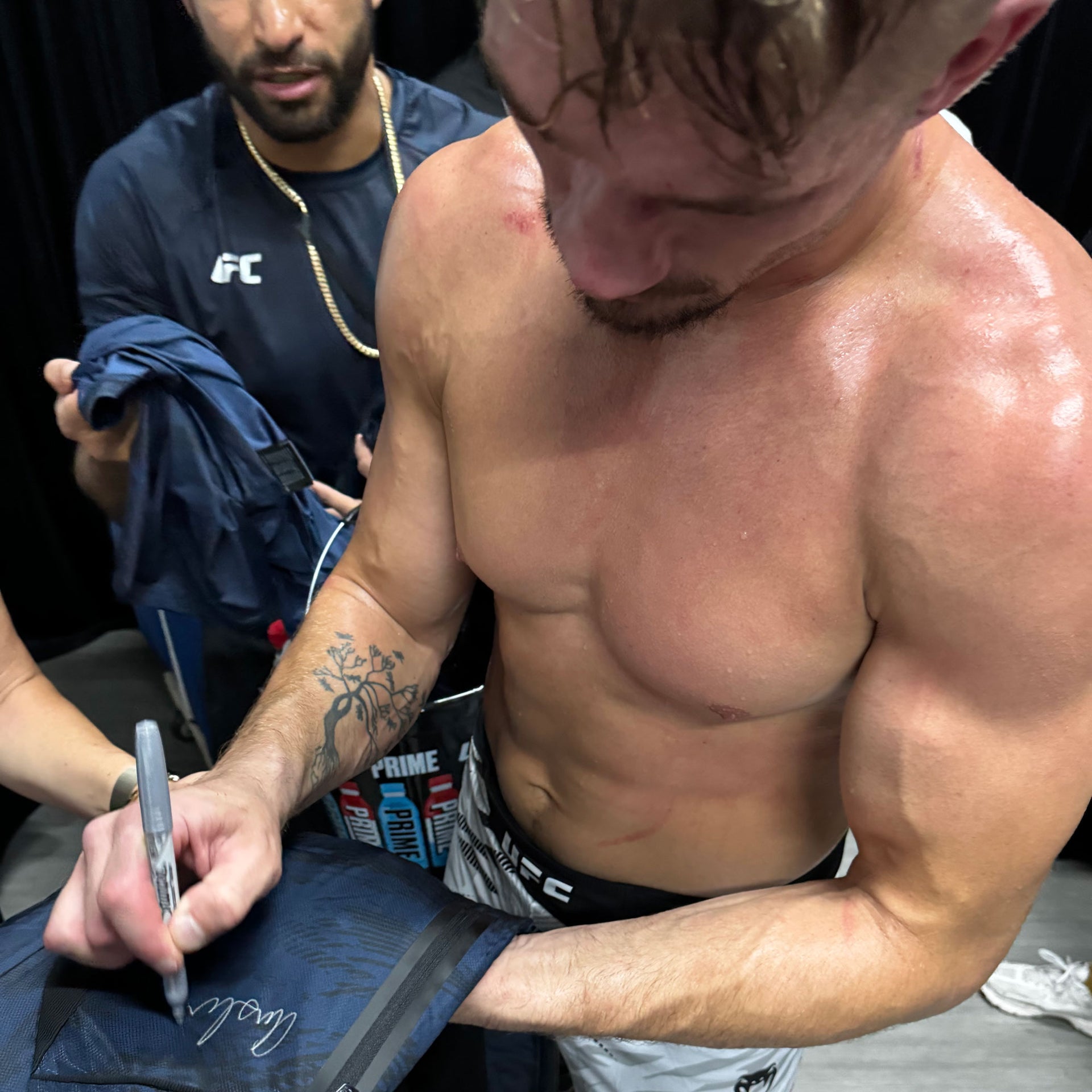 Austin Hubbard Signed 1-of-1 Fight Issued Hoodie UFC Fight Night: Walker vs Zhang