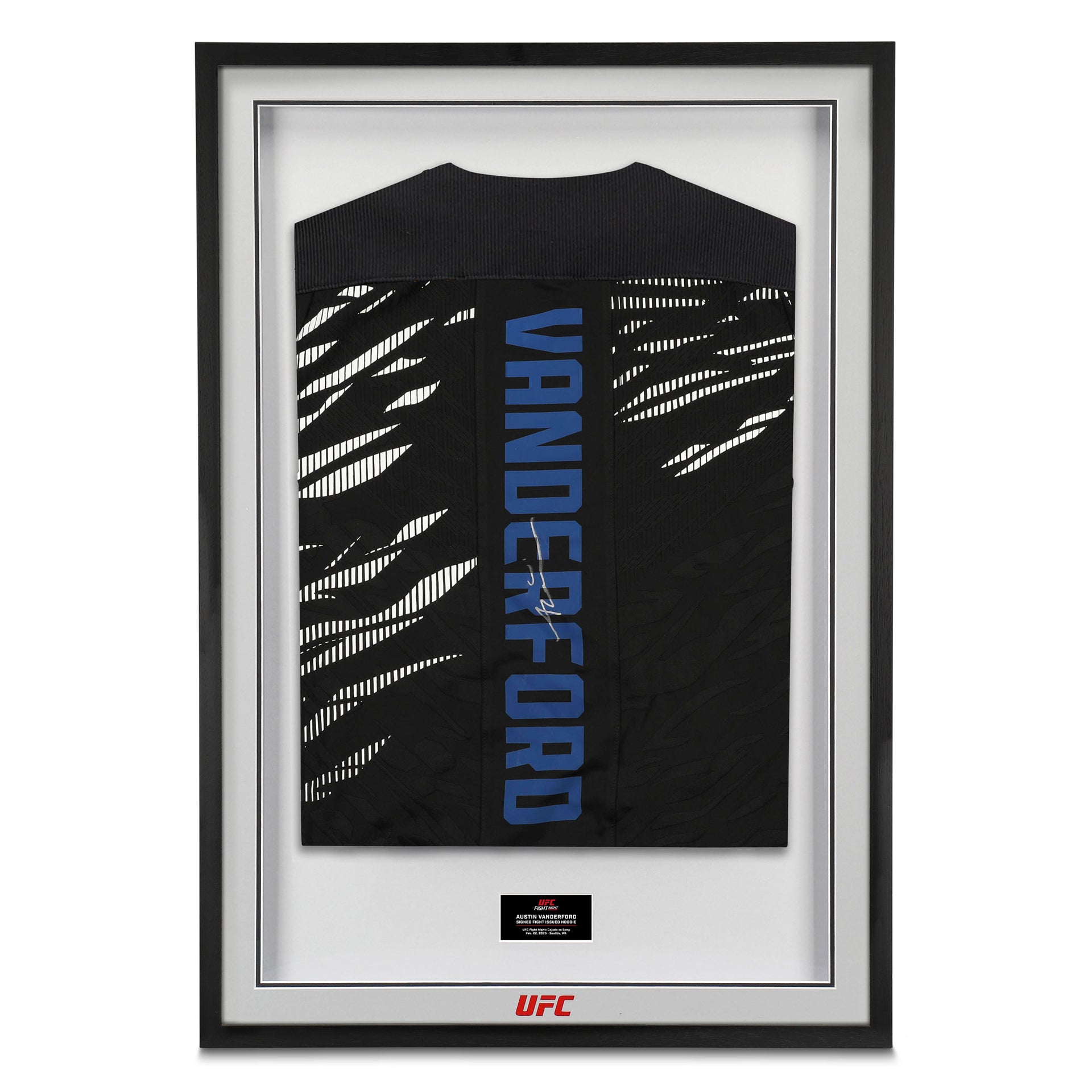 Austin Vanderford Signed 1-of-1 Fight Issued Hoodie UFC Fight Night: Cejudo vs Song