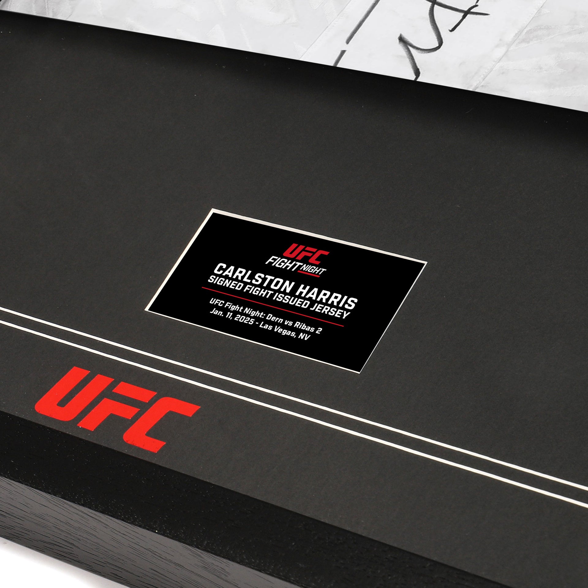 Carlston Harris Signed 1-of-1 Fight Issued Jersey UFC Fight Night: Dern vs Ribas