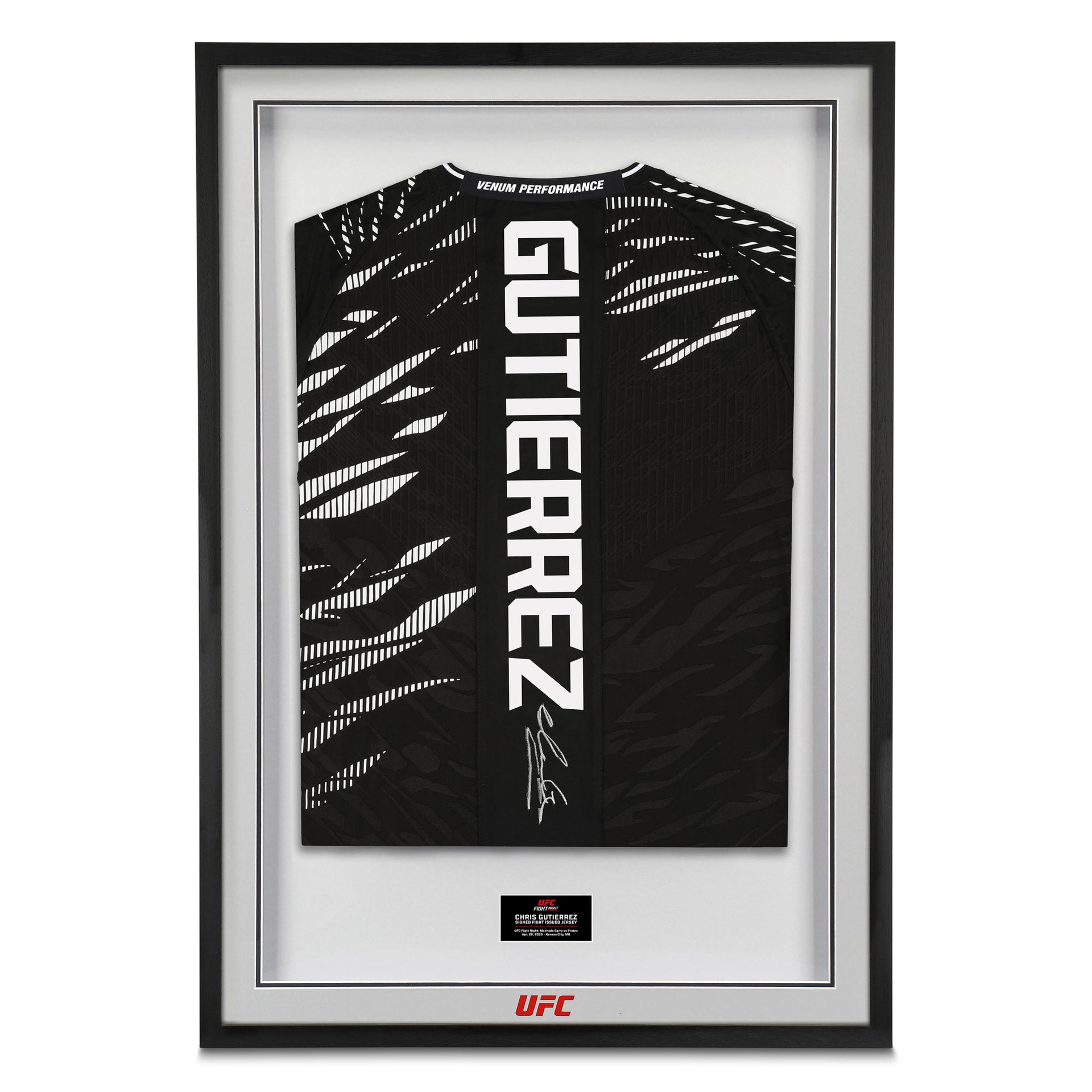 Chris Gutierrez Signed 1-of-1 Fight Issued Jersey UFC Fight Night: Machado Garry vs Prates