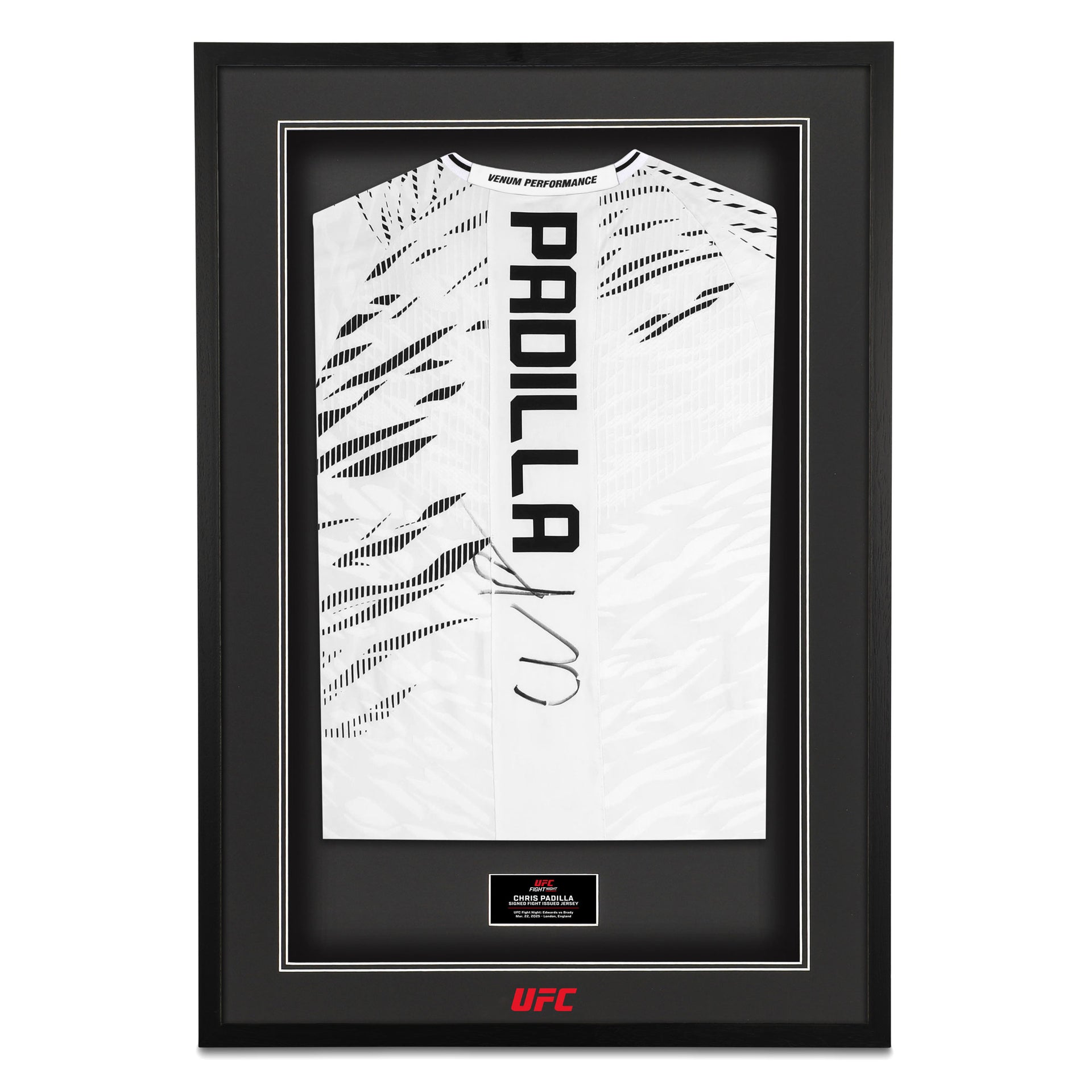 Chris Padilla Signed 1-of-1 Fight Issued Jersey UFC Fight Night: Edwards vs Brady