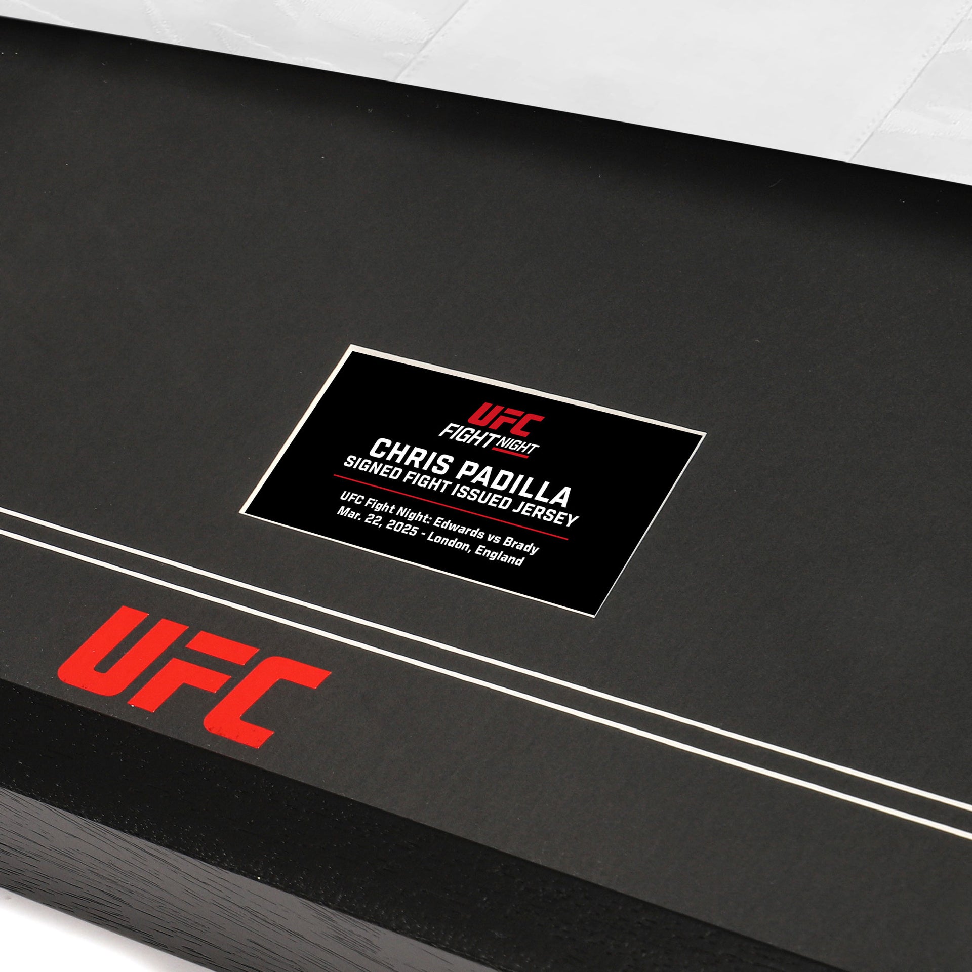 Chris Padilla Signed 1-of-1 Fight Issued Jersey UFC Fight Night: Edwards vs Brady