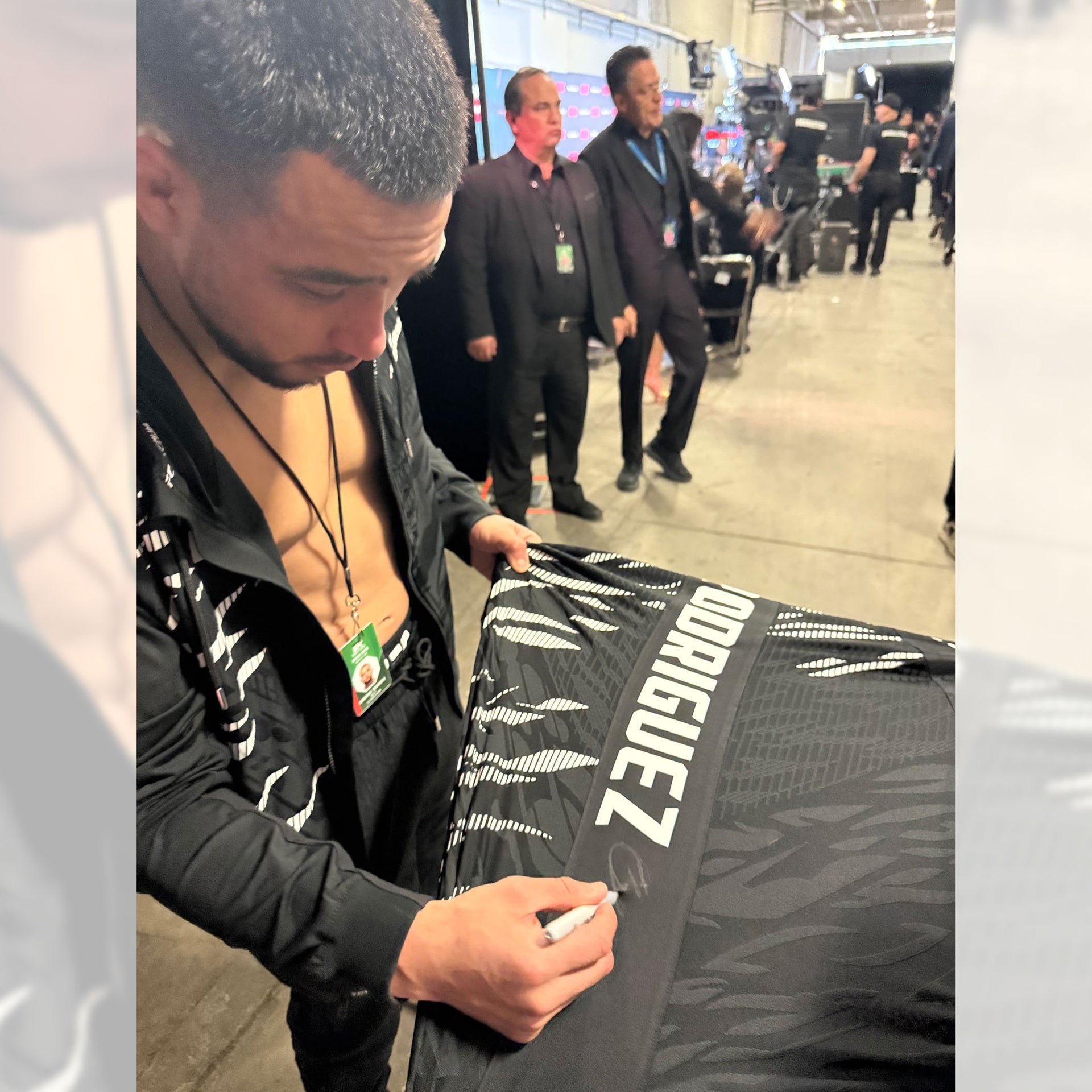 Christian Rodriguez Signed 1-of-1 Fight Issued Jersey UFC Fight Night: Moreno vs Erceg
