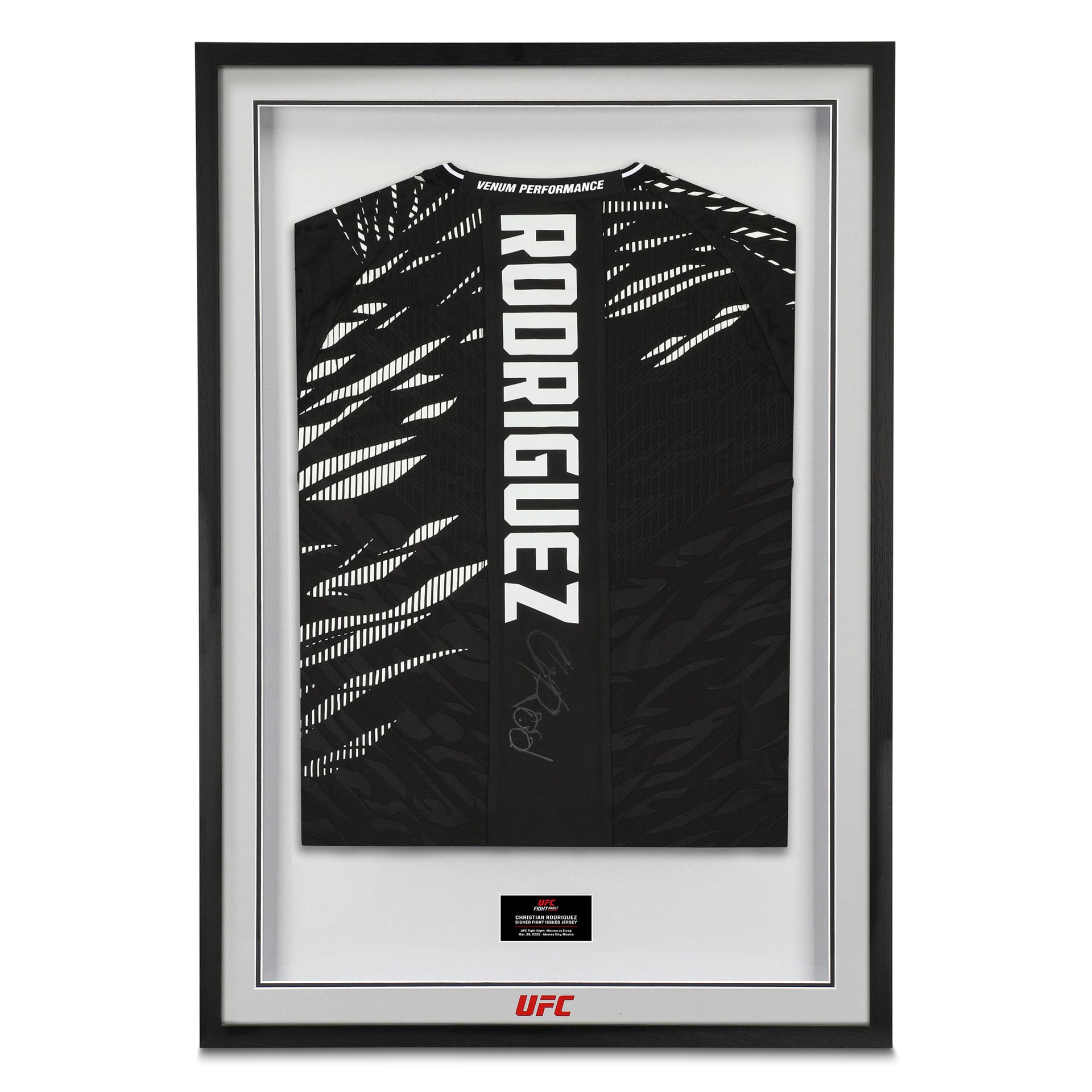 Christian Rodriguez Signed 1-of-1 Fight Issued Jersey UFC Fight Night: Moreno vs Erceg