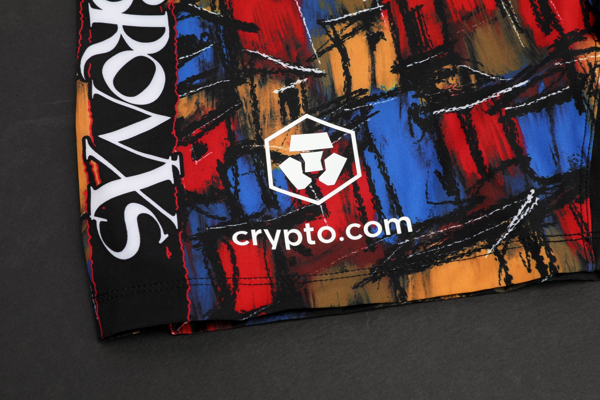 Charles Oliveira Limited Edition UFC 309 Venum Shorts & Canvas Display