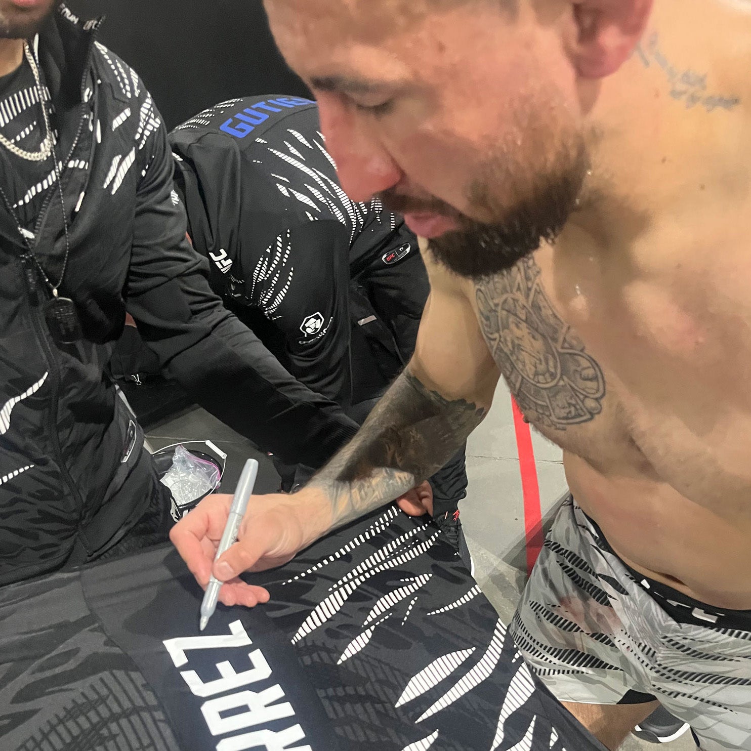 Chris Gutierrez Signed 1-of-1 Fight Issued Jersey UFC Fight Night: Machado Garry vs Prates