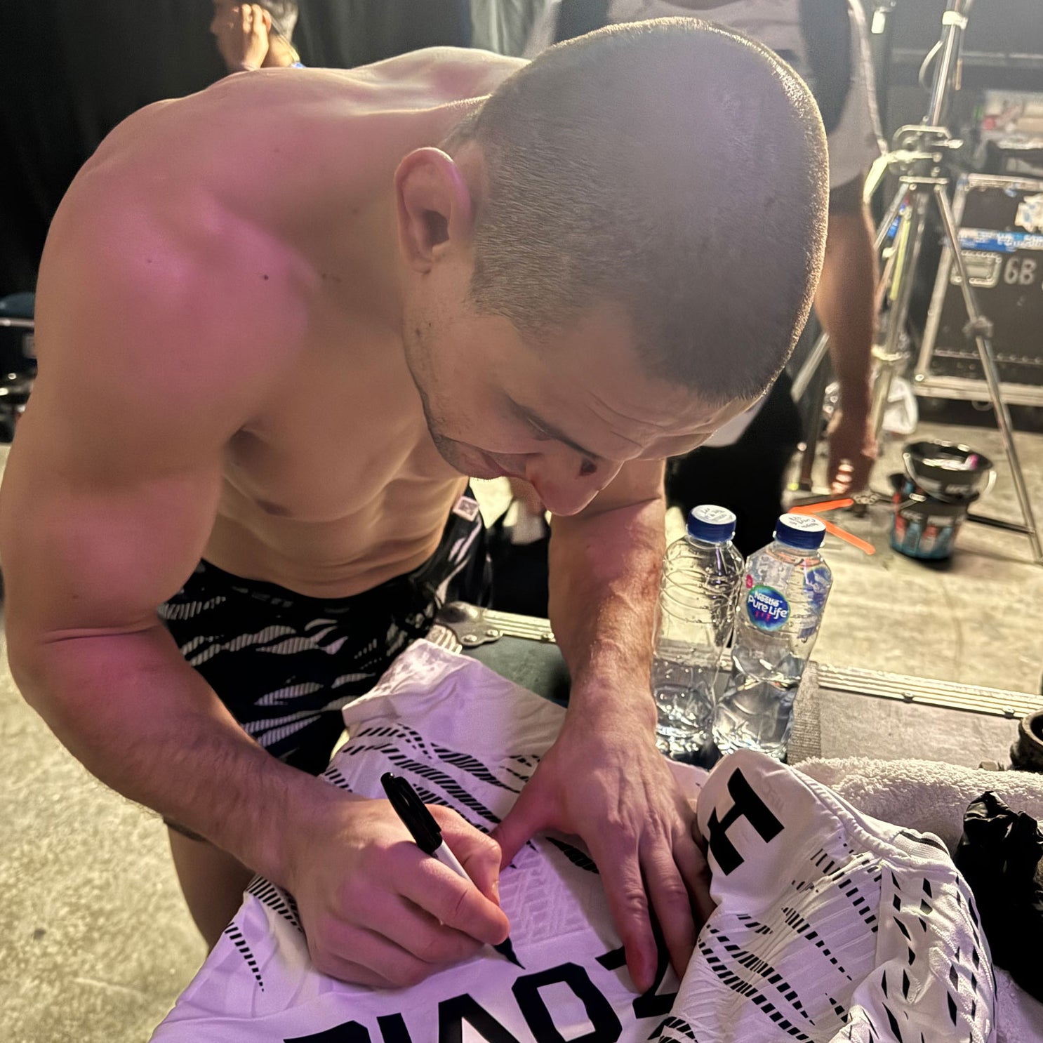 Damir Hadžović Signed 1-of-1 Fight Issued Jersey UFC Fight Night: Adesanya vs Imavov