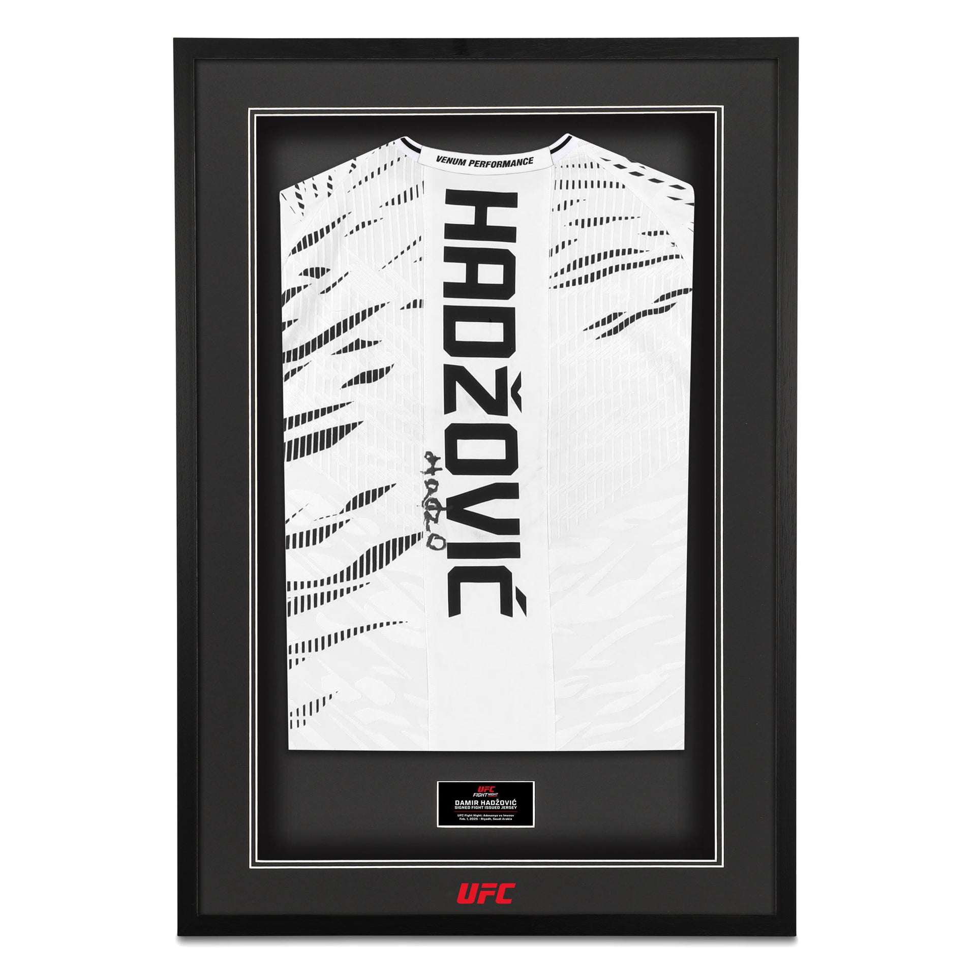 Damir Hadžović Signed 1-of-1 Fight Issued Jersey UFC Fight Night: Adesanya vs Imavov