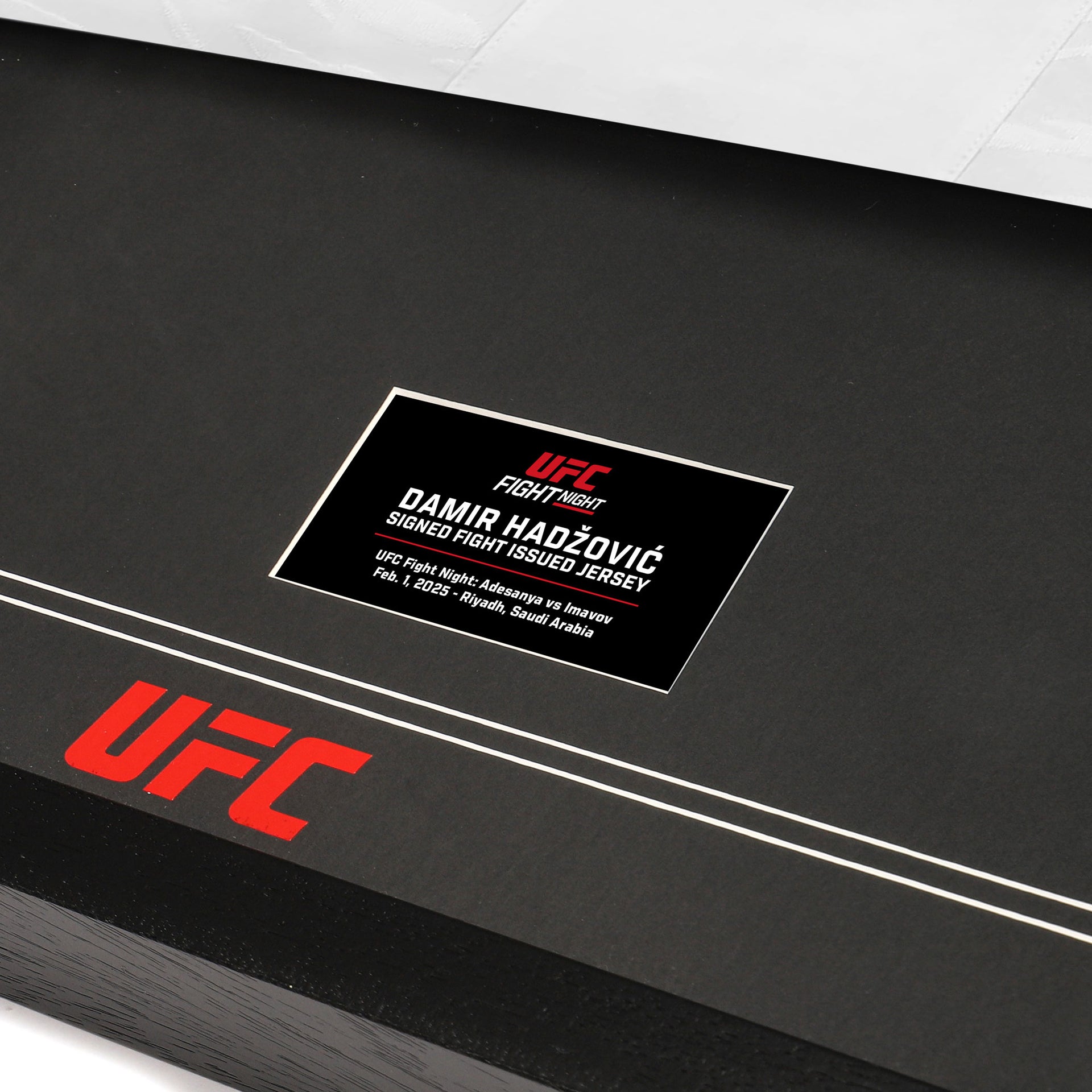 Damir Hadžović Signed 1-of-1 Fight Issued Jersey UFC Fight Night: Adesanya vs Imavov