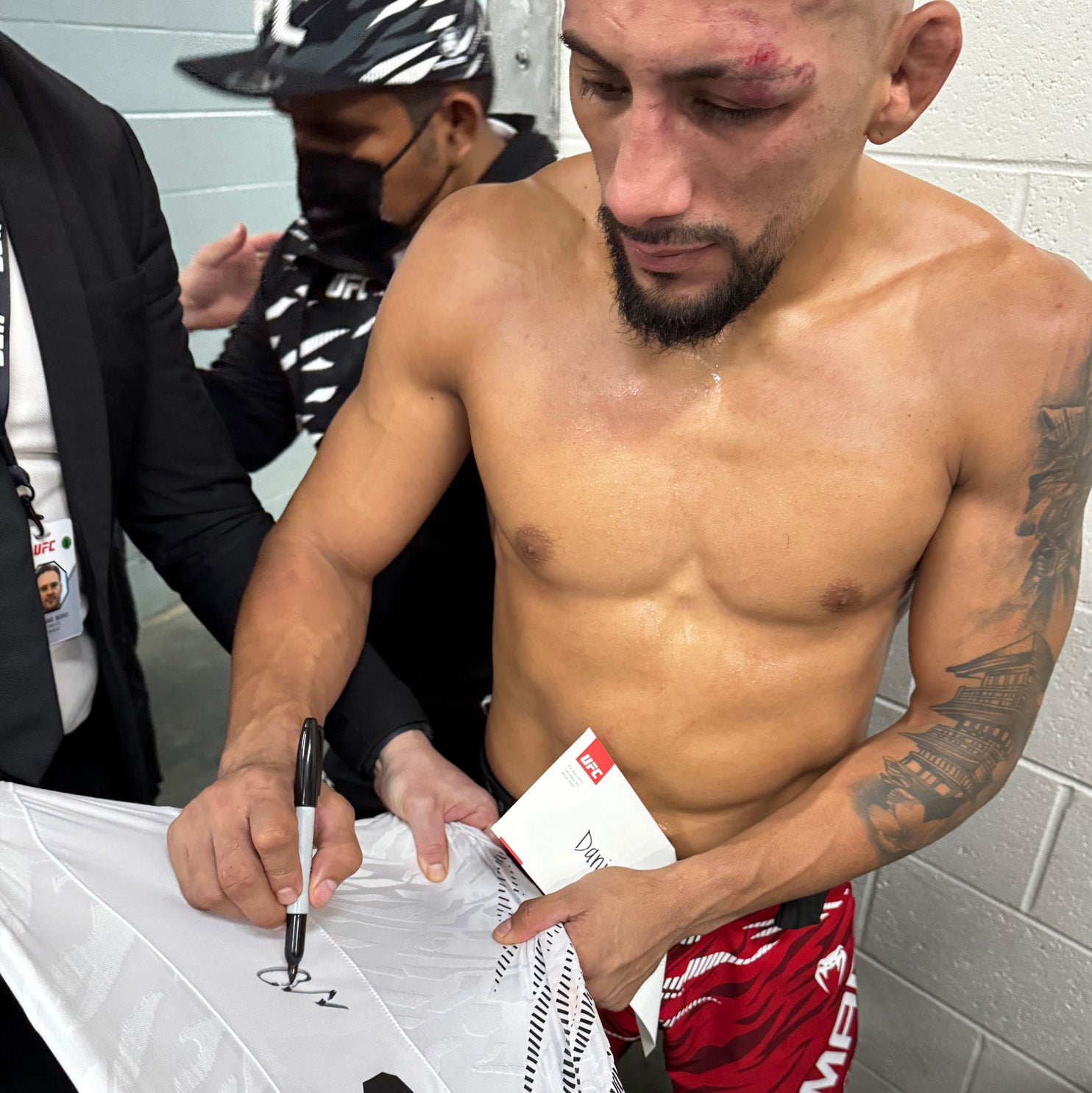 Daniel Marcos Signed 1-of-1 Fight Issued Jersey UFC Fight Night: Sandhagen vs Figueiredo