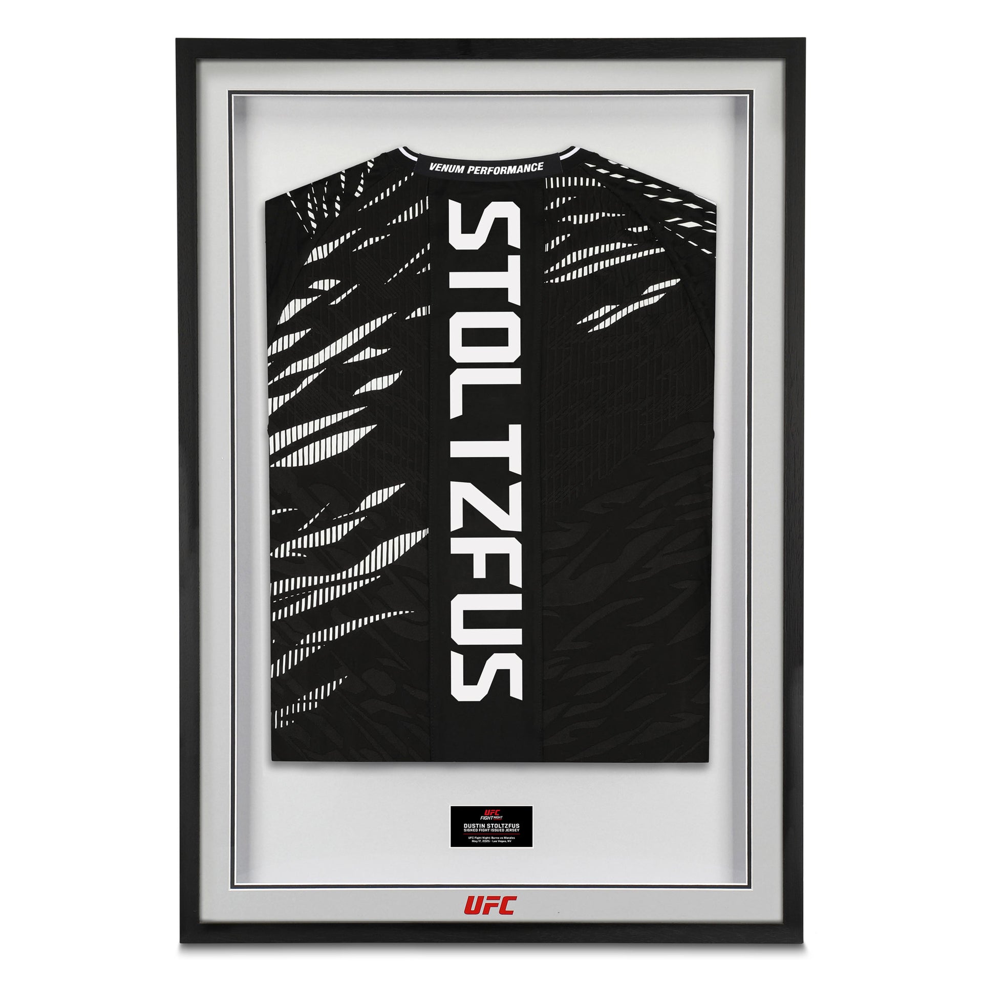 Dustin Stoltzfus Signed 1-of-1 Fight Issued Jersey UFC Fight Night: Burns vs Morales