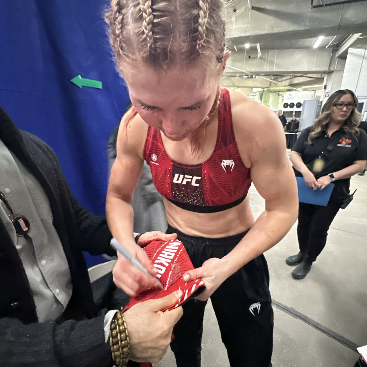 Darya Zheleznyakova Signed 1-of-1 Fight Worn Shorts UFC Fight