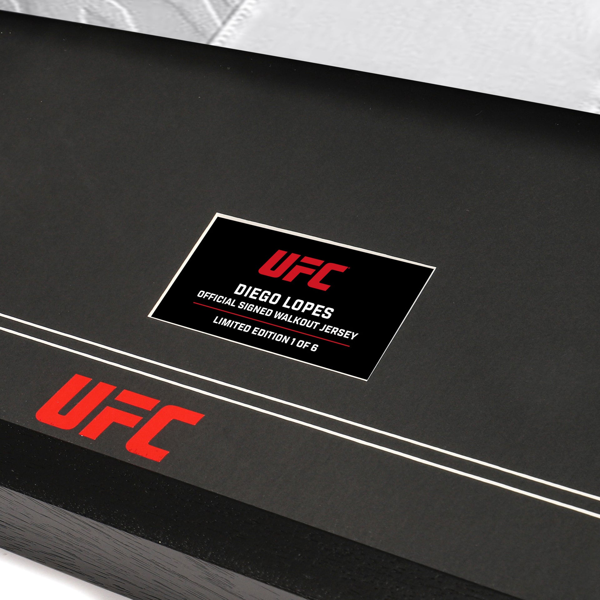 Diego Lopes Signed Adrenaline Venum White Fight Night Jersey