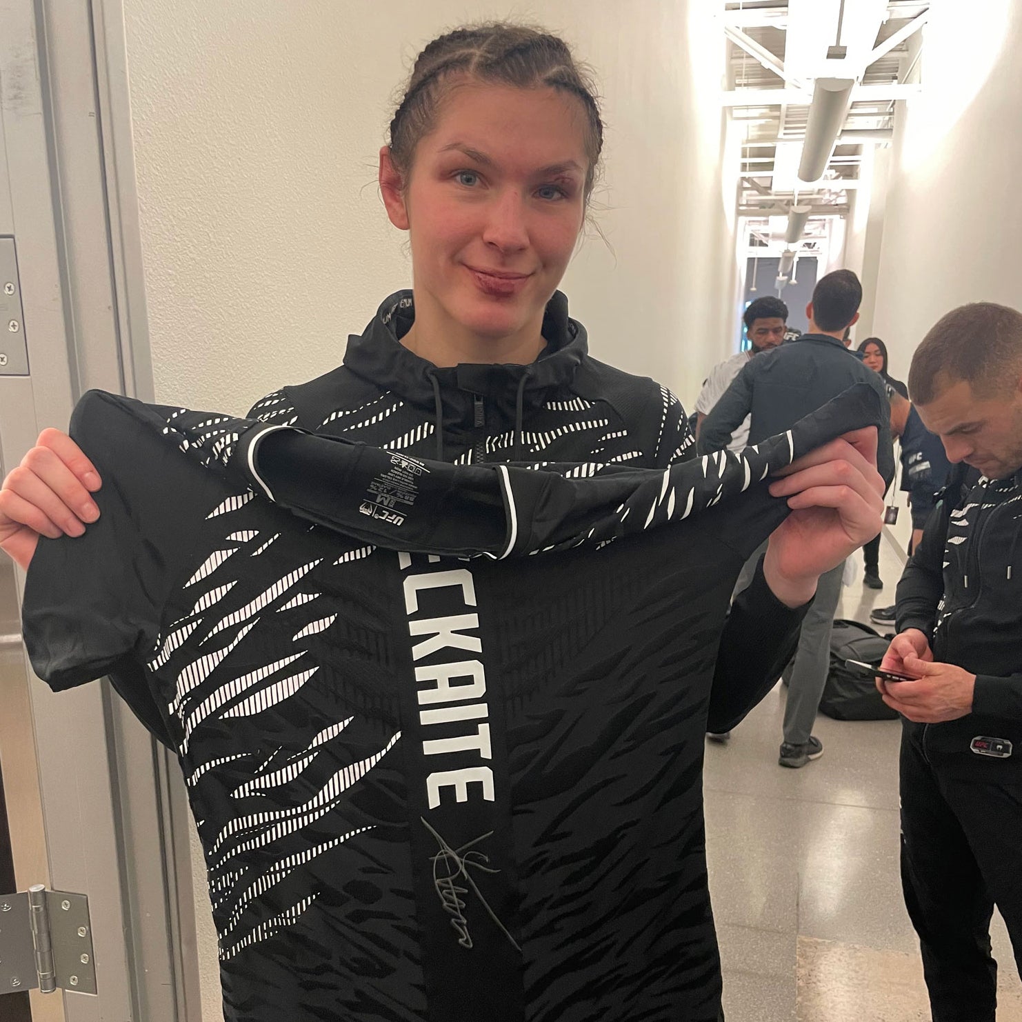 Ernesta Kareckaite Signed 1-of-1 Fight Issued Jersey UFC Fight Night: Dern vs Ribas