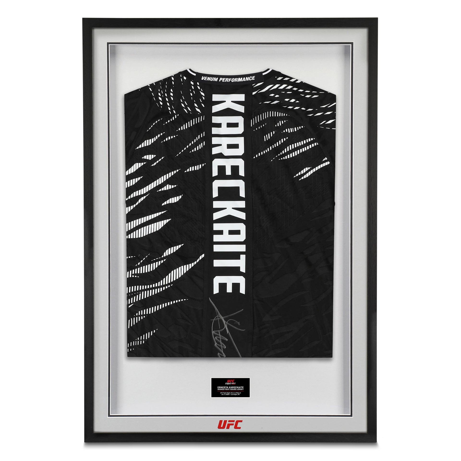 Ernesta Kareckaite Signed 1-of-1 Fight Issued Jersey UFC Fight Night: Dern vs Ribas