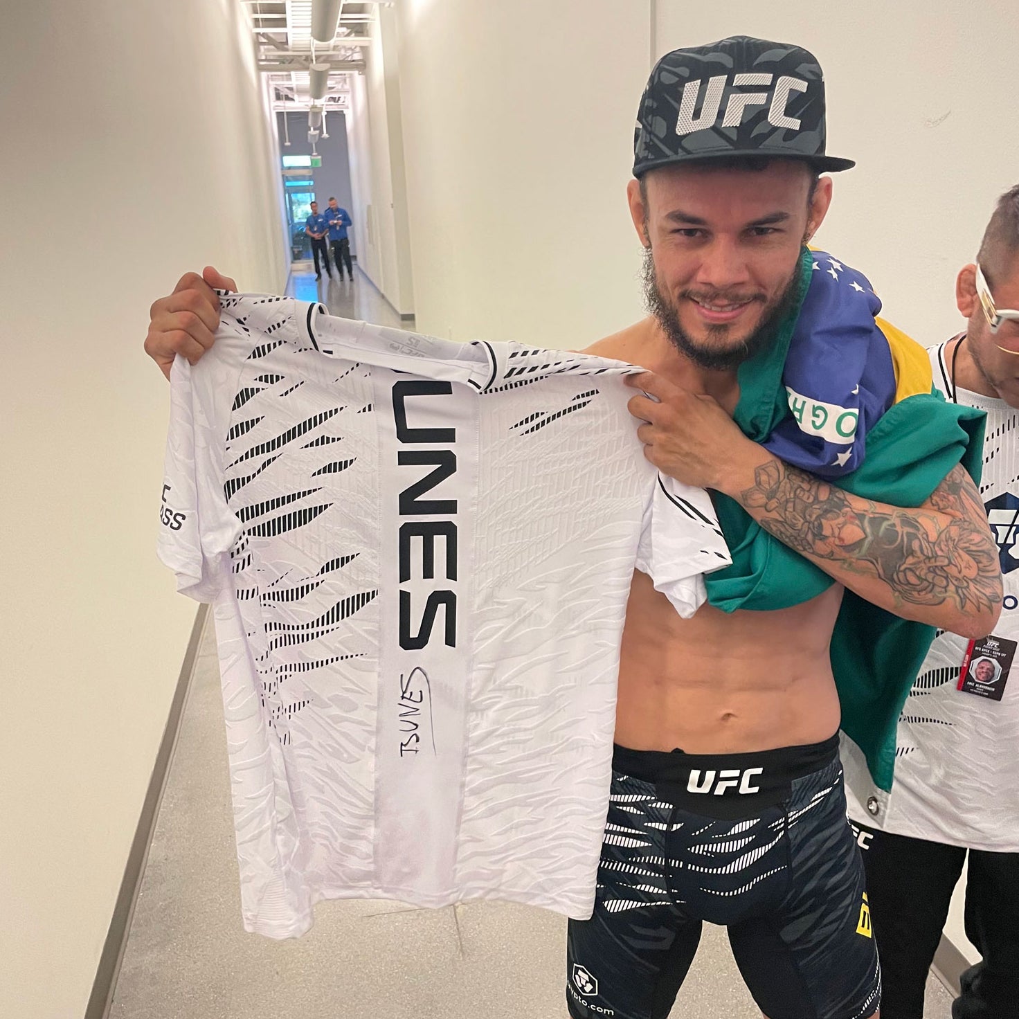 Felipe Bunes Signed 1-of-1 Fight Issued Jersey UFC Fight Night: Dern vs Ribas