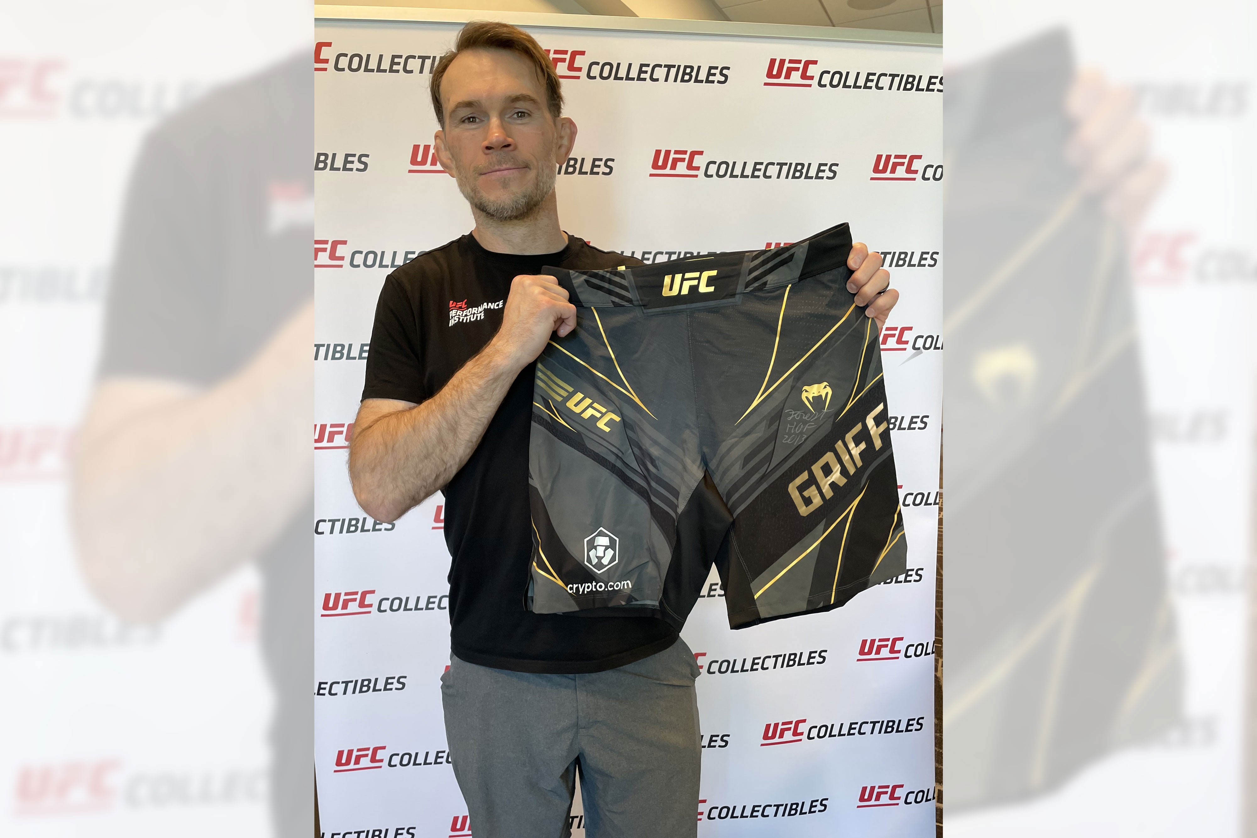 Forrest Griffin Signed UFC Champion Long-Fit Fight Shorts