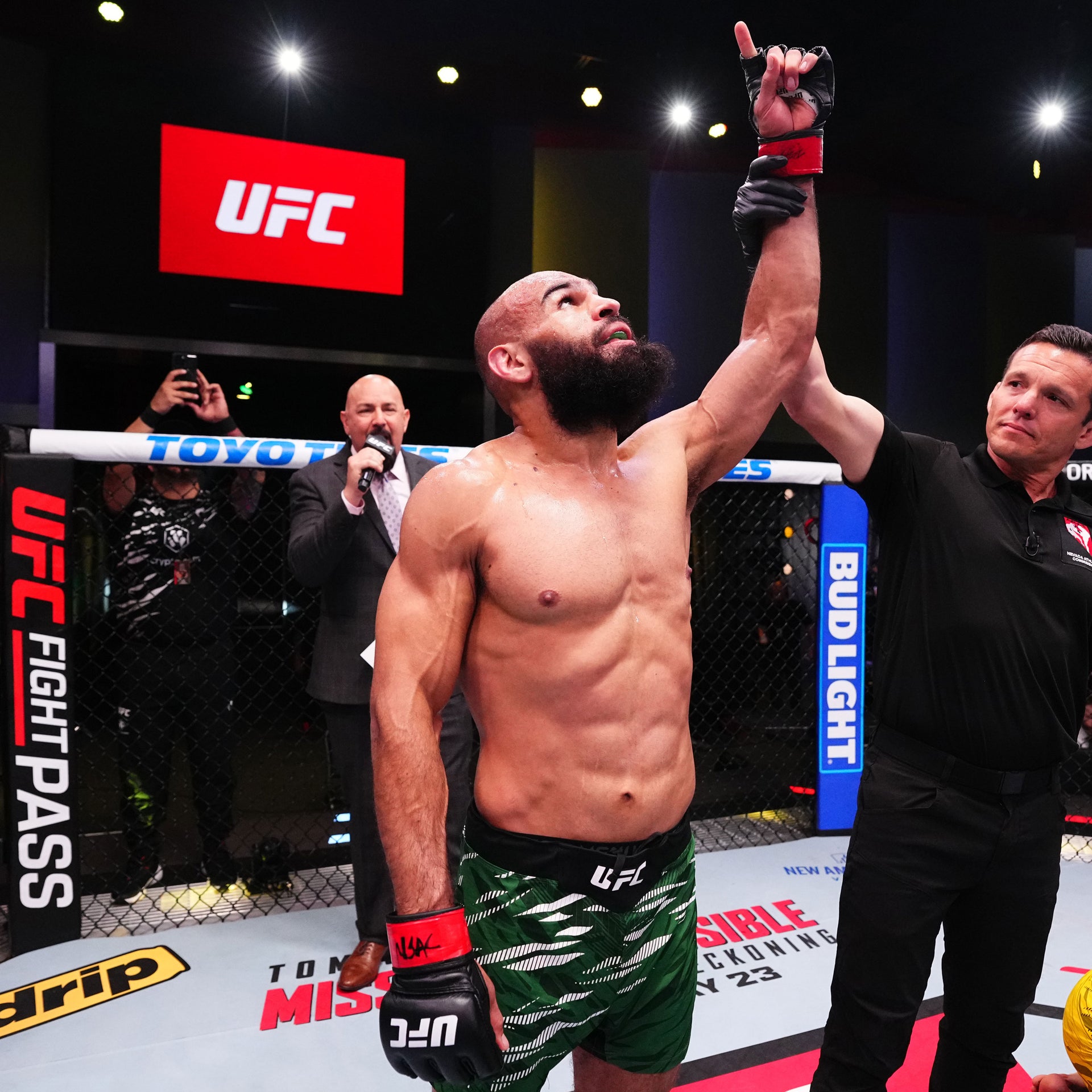 Gabe Green Signed 1-of-1 Fight Issued Jersey UFC Fight Night: Burns vs Morales