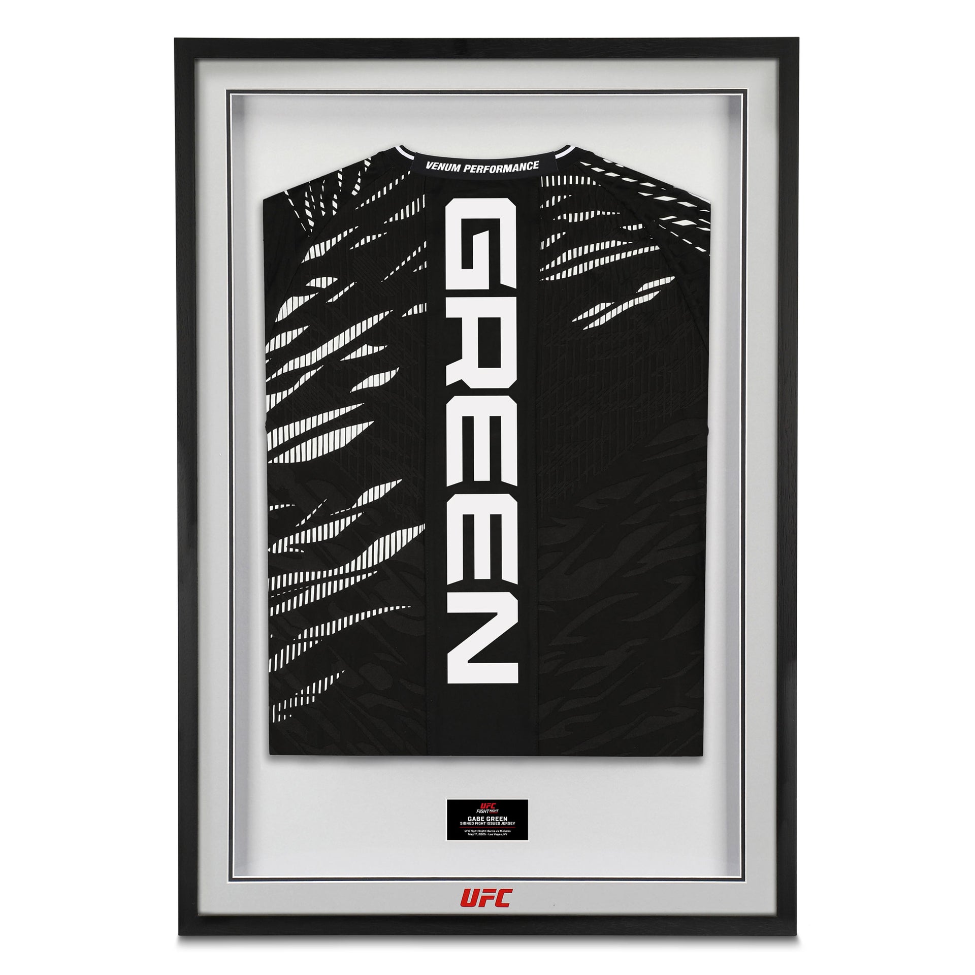 Gabe Green Signed 1-of-1 Fight Issued Jersey UFC Fight Night: Burns vs Morales