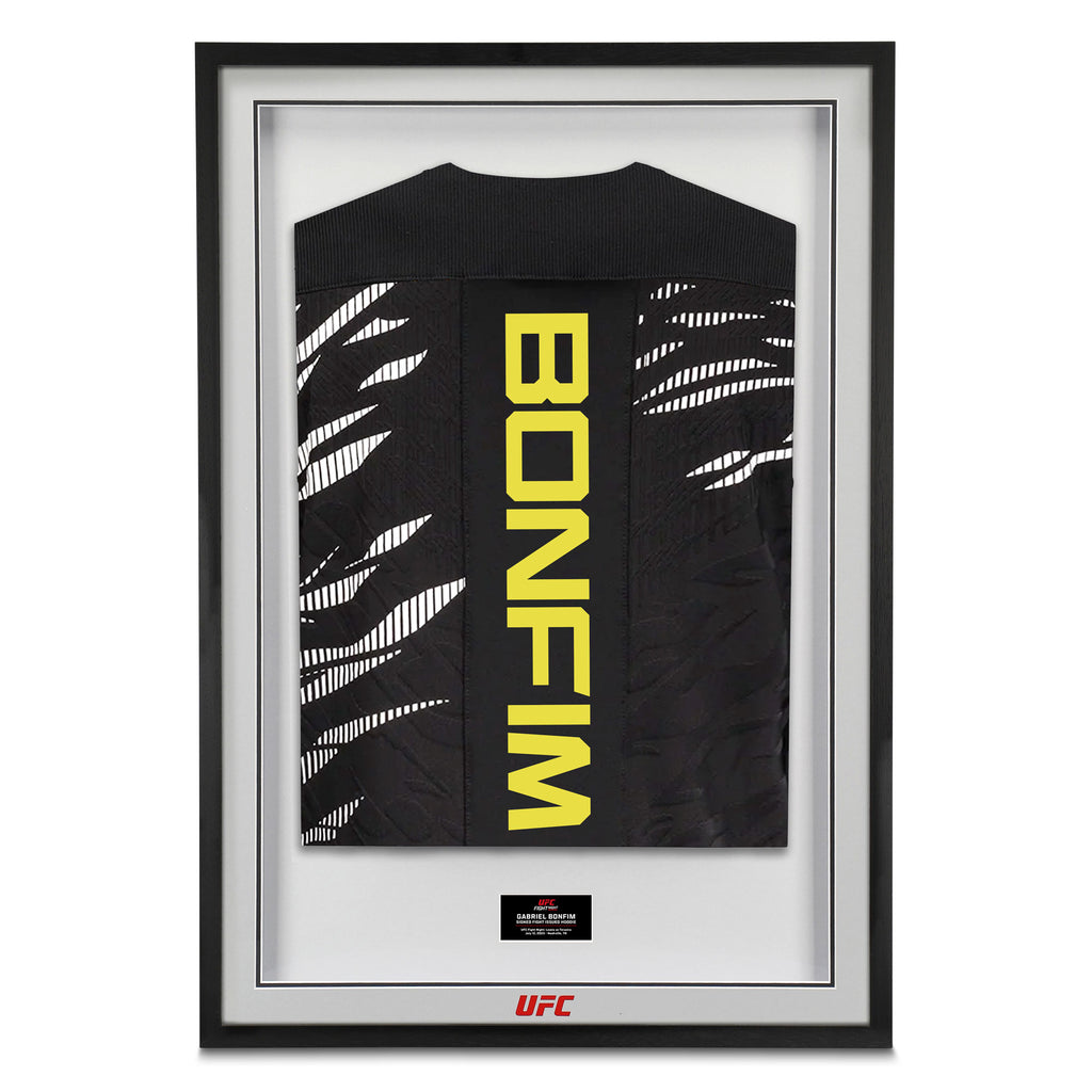 Gabriel Bonfim Signed 1-of-1 Fight Worn Hoodie UFC Fight Night: Lewis vs Teixeira