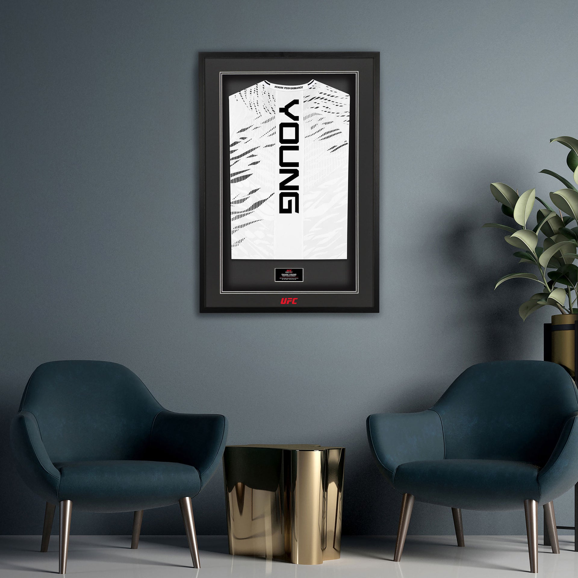 Gauge Young 1-of-1 Fight Issued Jersey UFC Fight Night: Machado Garry vs Prates