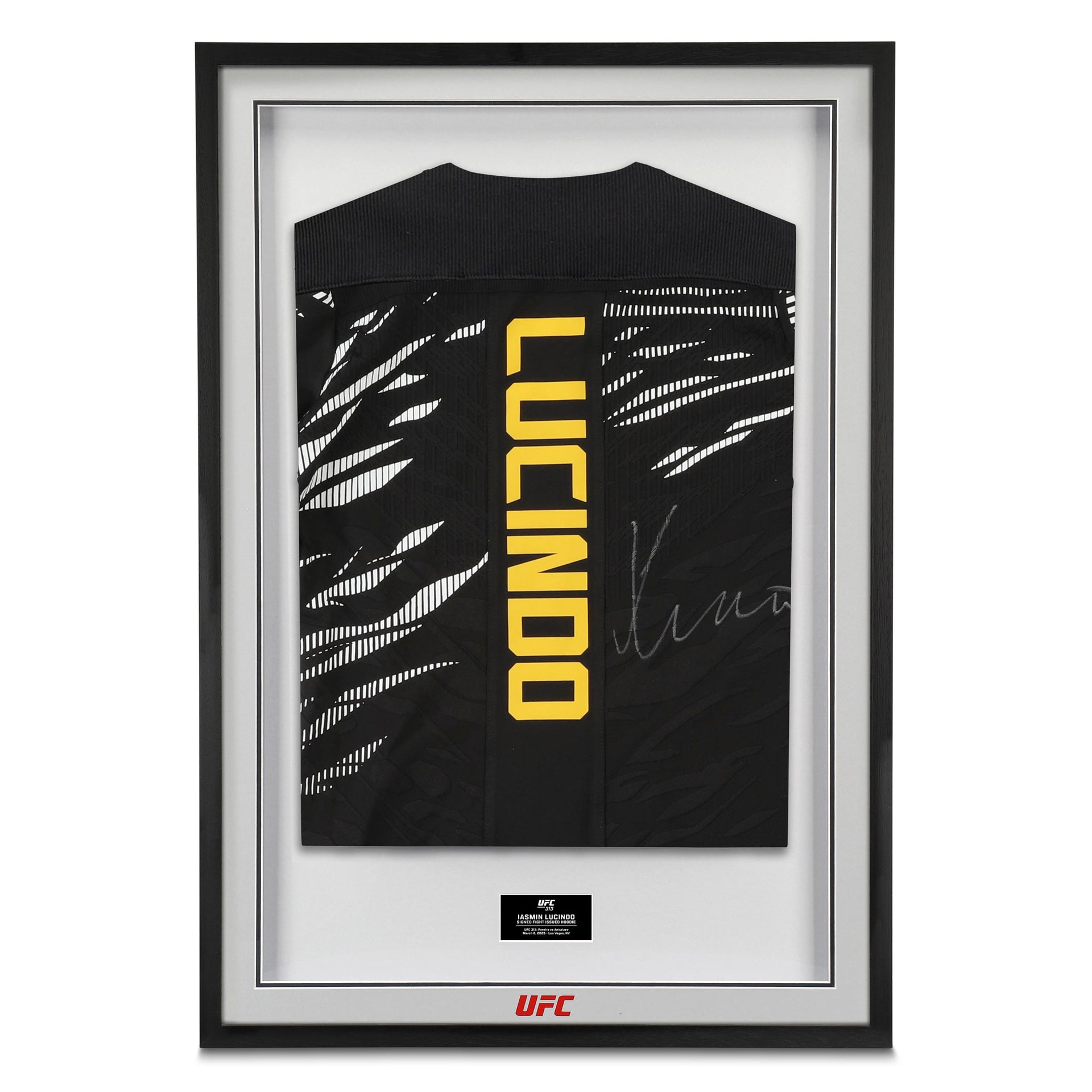 Iasmin Lucindo Signed 1-of-1 Fight Issued Hoodie UFC 313: Pereira vs Ankalaev