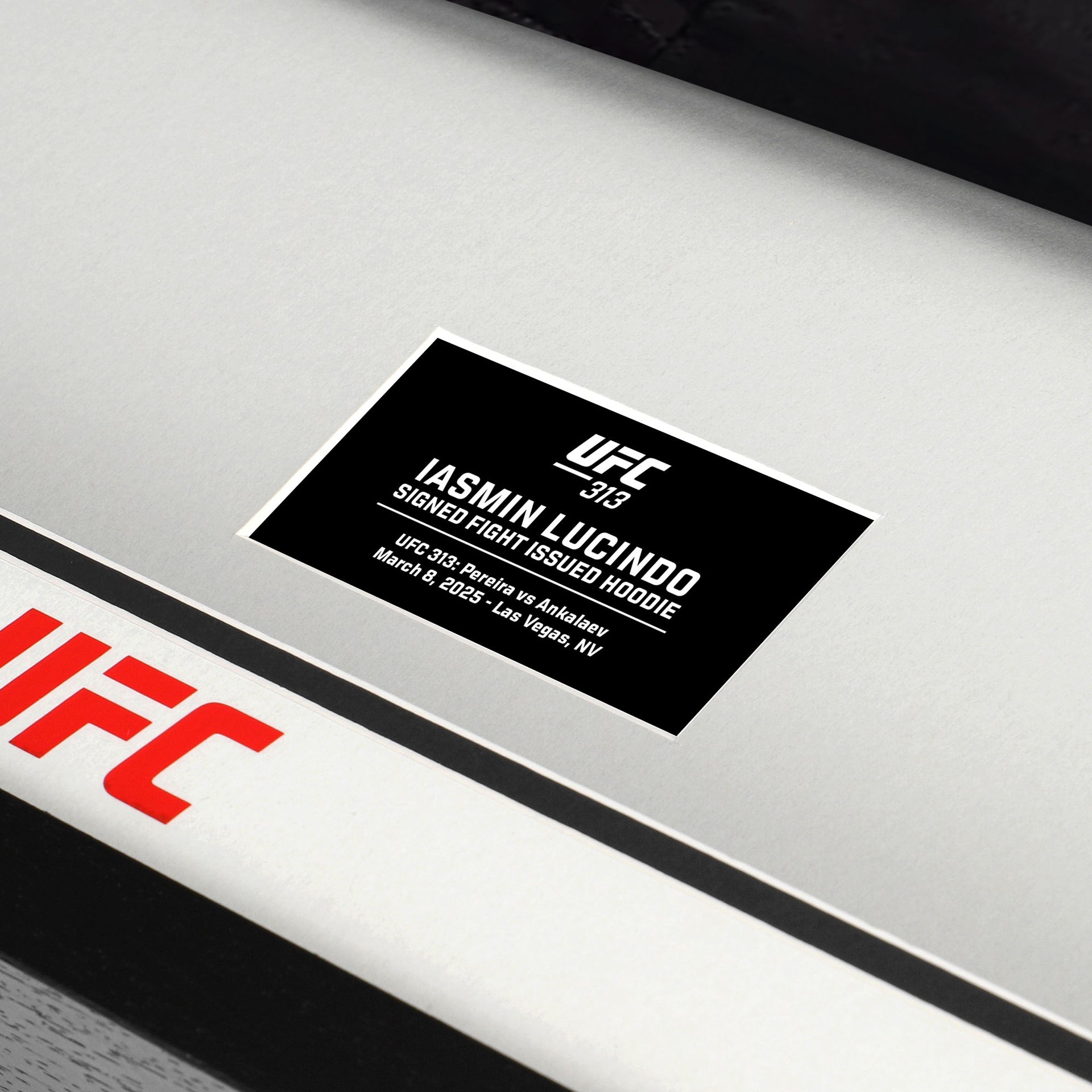 Iasmin Lucindo Signed 1-of-1 Fight Issued Hoodie UFC 313: Pereira vs Ankalaev