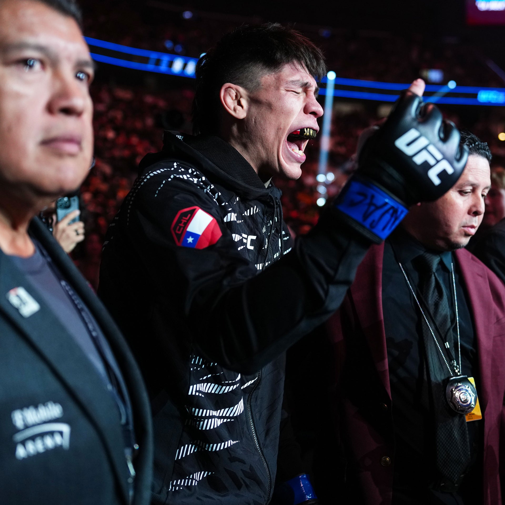 Ignacio Bahamondes Signed 1-of-1 Fight Issued Hoodie UFC 313: Pereira vs Ankalaev