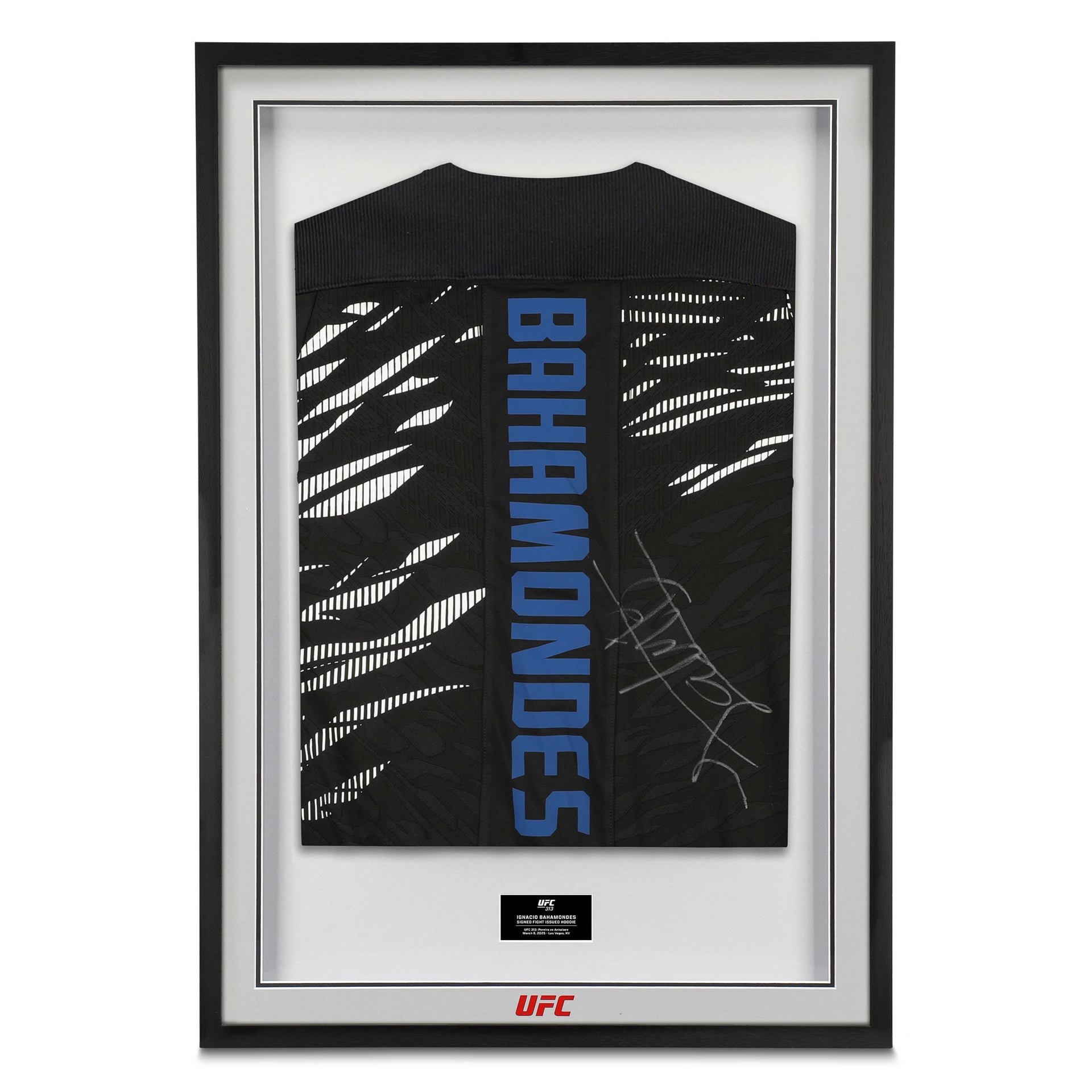 Ignacio Bahamondes Signed 1-of-1 Fight Issued Hoodie UFC 313: Pereira vs Ankalaev