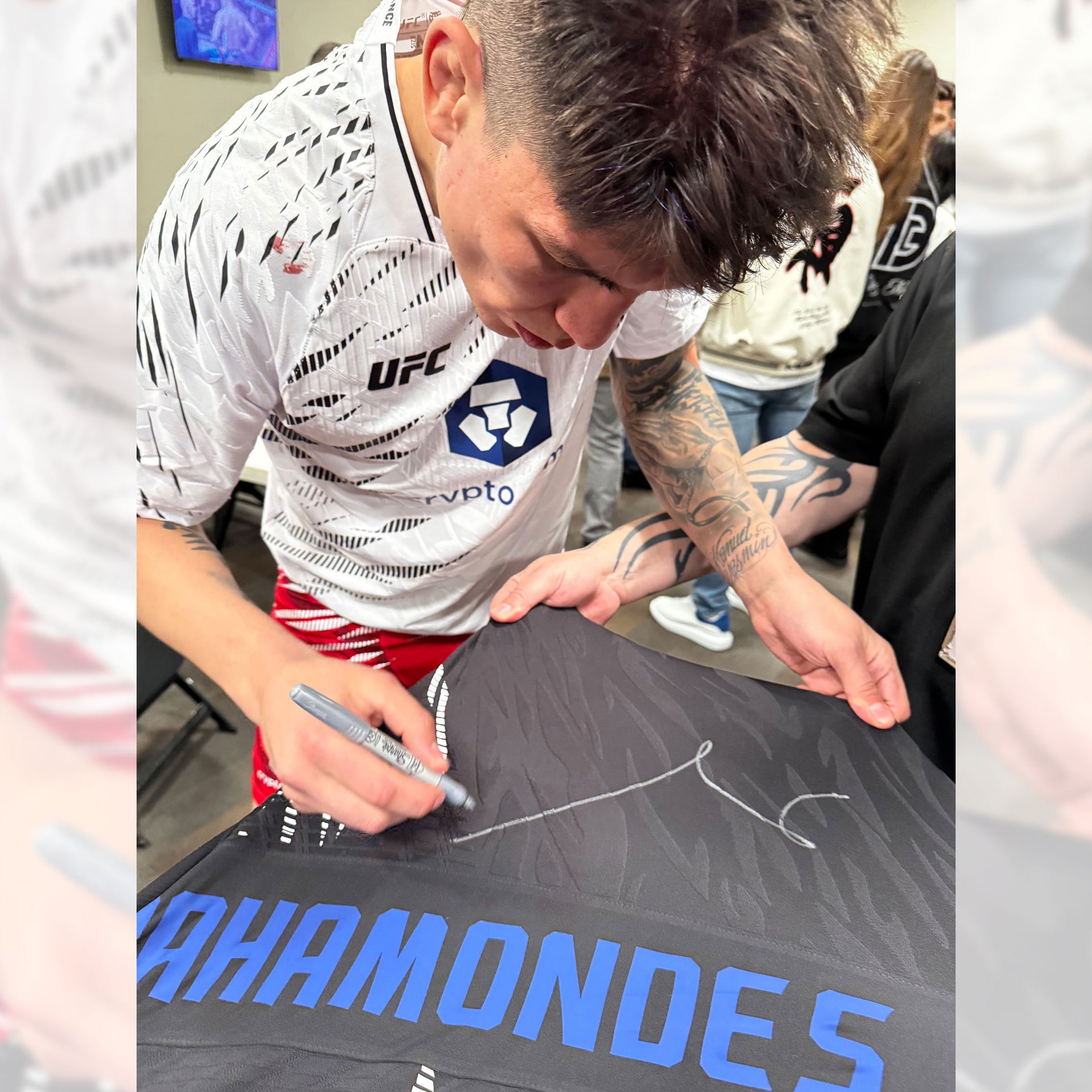 Ignacio Bahamondes Signed 1-of-1 Fight Issued Hoodie UFC 313: Pereira vs Ankalaev