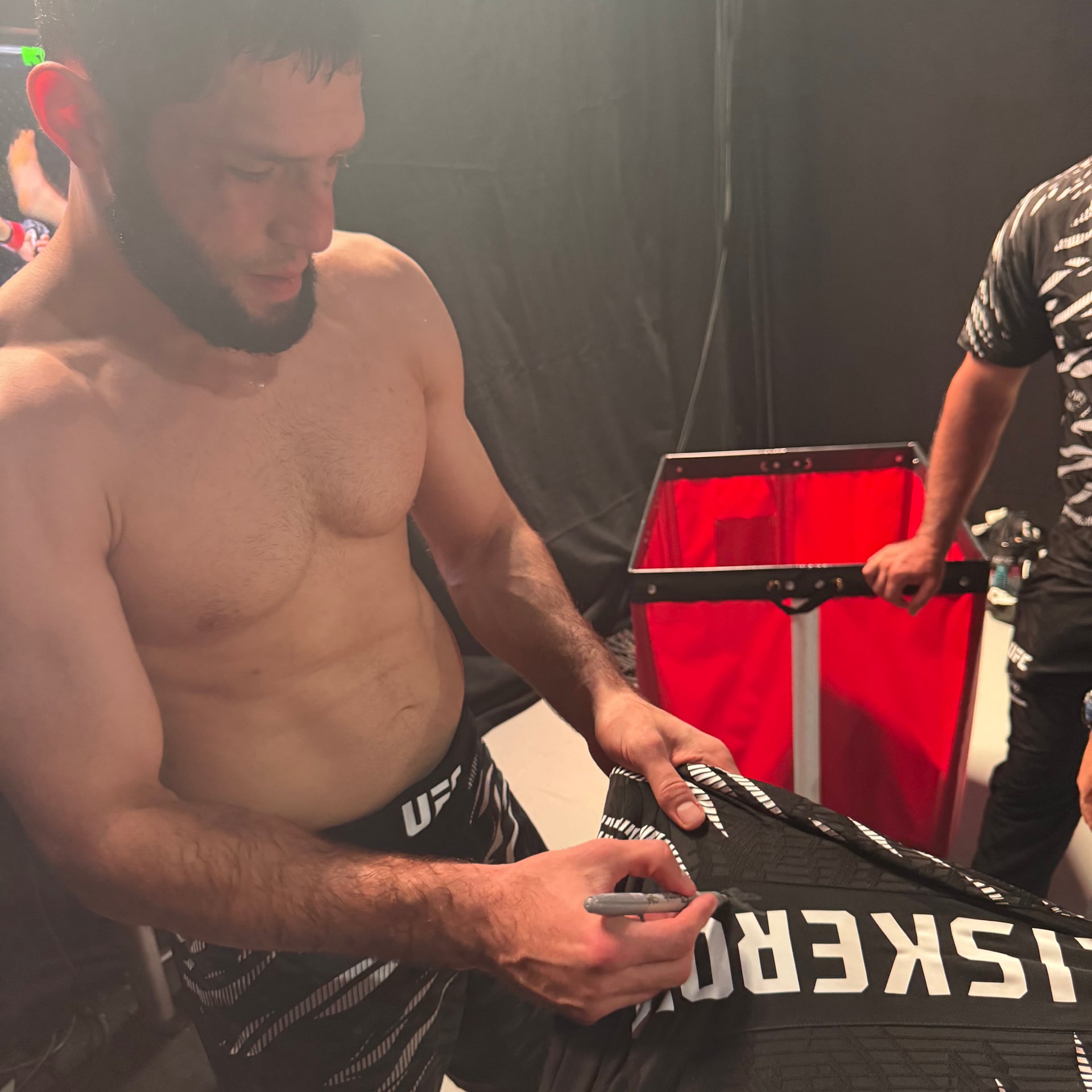 Ikram Aliskerov Signed 1-of-1 Fight Worn Jersey UFC 321: Aspinall vs Gane