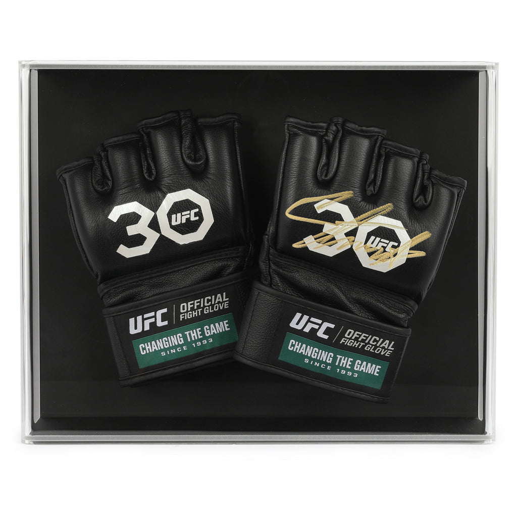 Israel Adesanya Signed Official UFC Gloves - 30th Anniversary Edition