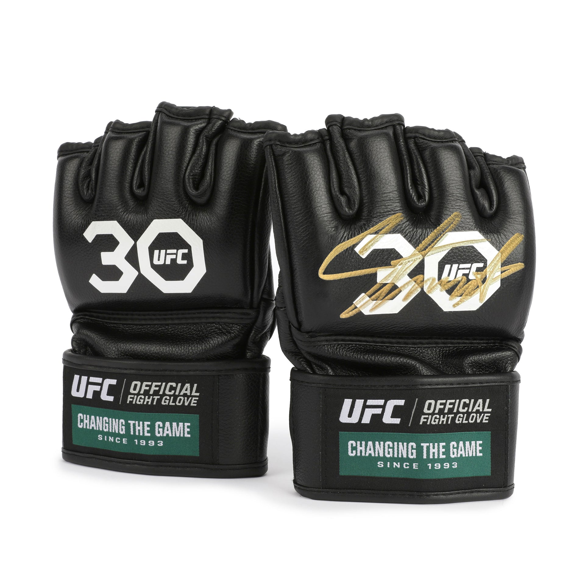 Israel Adesanya Signed Official UFC Gloves - 30th Anniversary Edition