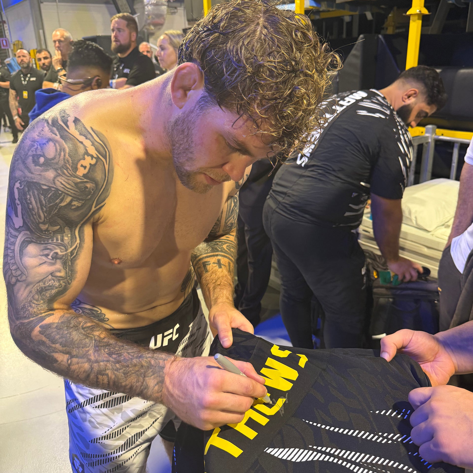 Jake Mathews Signed 1-of-1 Fight Worn Hoodie UFC Fight Night: Ulberg vs Reyes