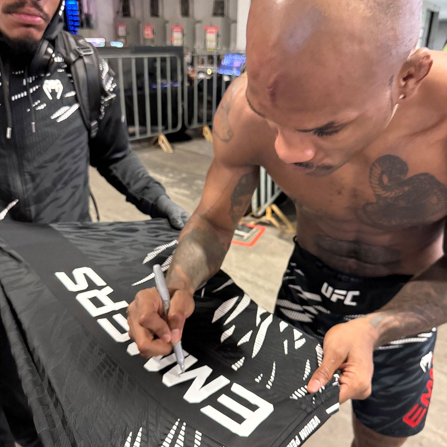 Jamall Emmers Signed 1-of-1 Fight Issued Jersey UFC Fight Night: Moreno vs Erceg