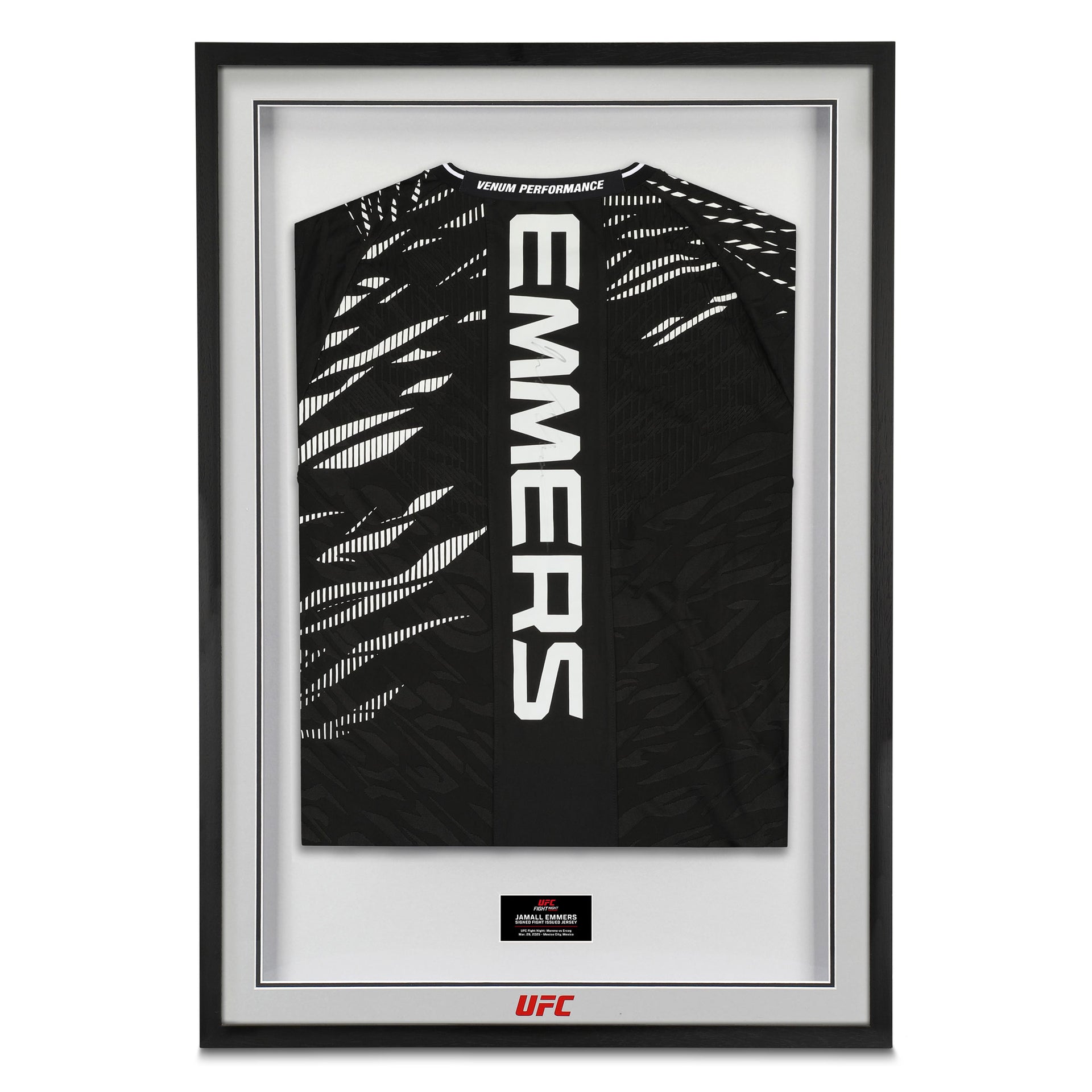 Jamall Emmers Signed 1-of-1 Fight Issued Jersey UFC Fight Night: Moreno vs Erceg