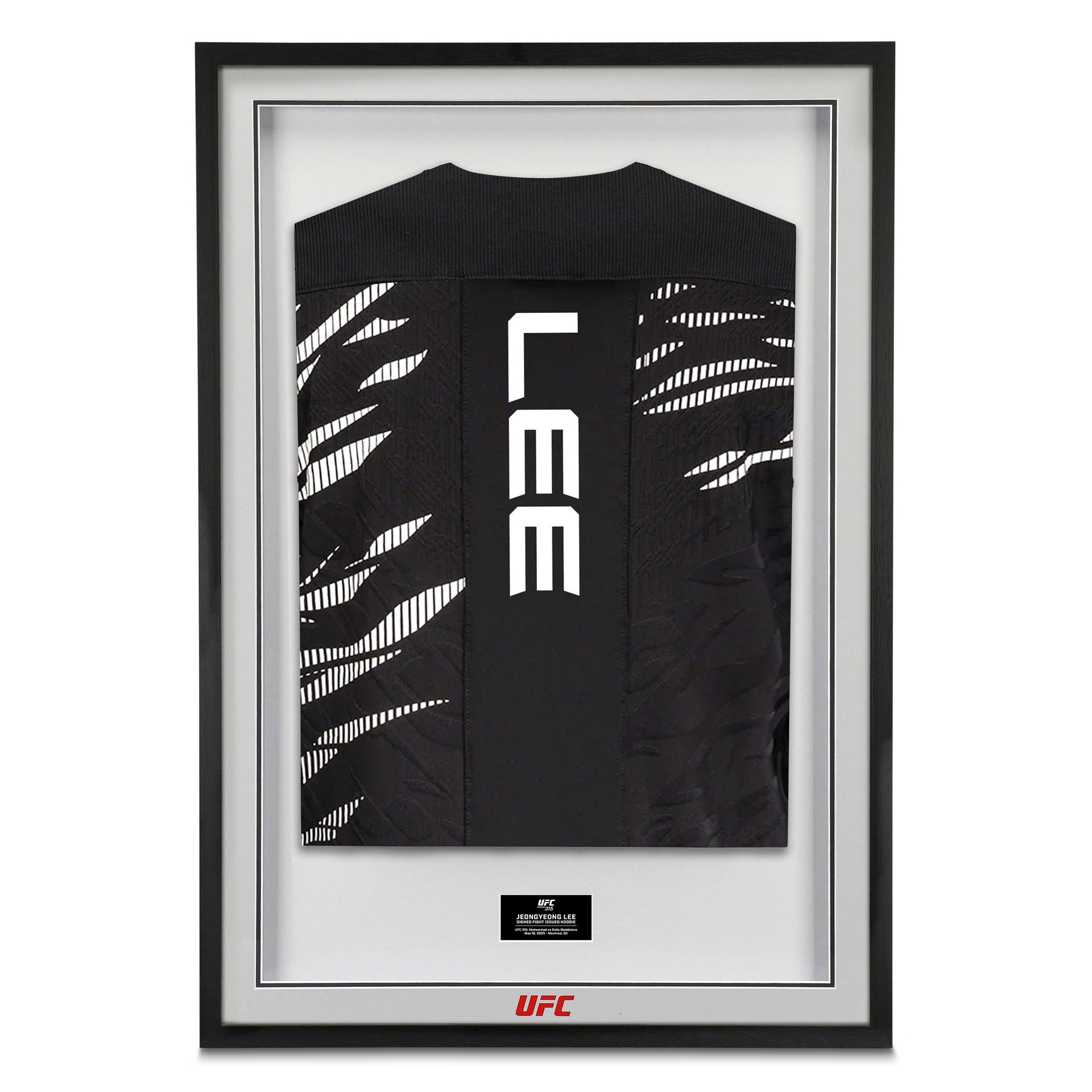 JeongYeong Lee Signed 1-of-1 Fight Issued Hoodie UFC 315: Muhammad vs Della Maddalena