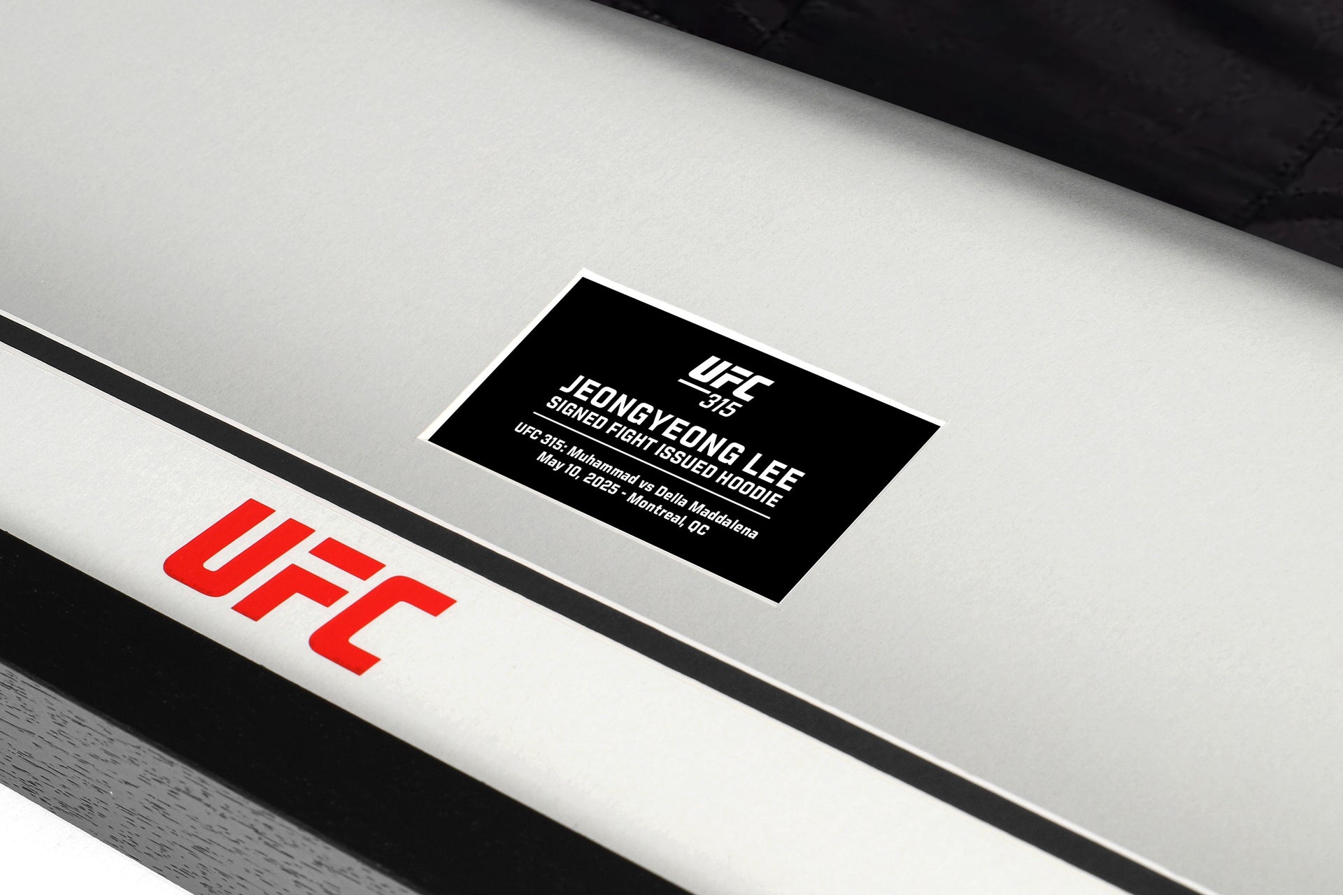 JeongYeong Lee Signed 1-of-1 Fight Issued Hoodie UFC 315: Muhammad vs Della Maddalena