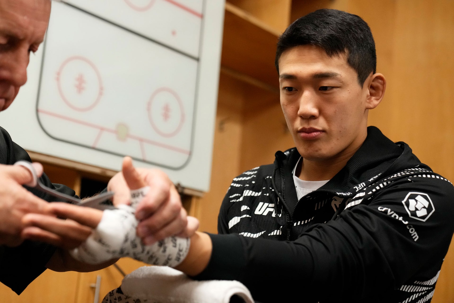 Joo Sang Yoo Signed 1-of-1 Fight Issued Hoodie UFC 316: Dvalishvili vs O’Malley 2