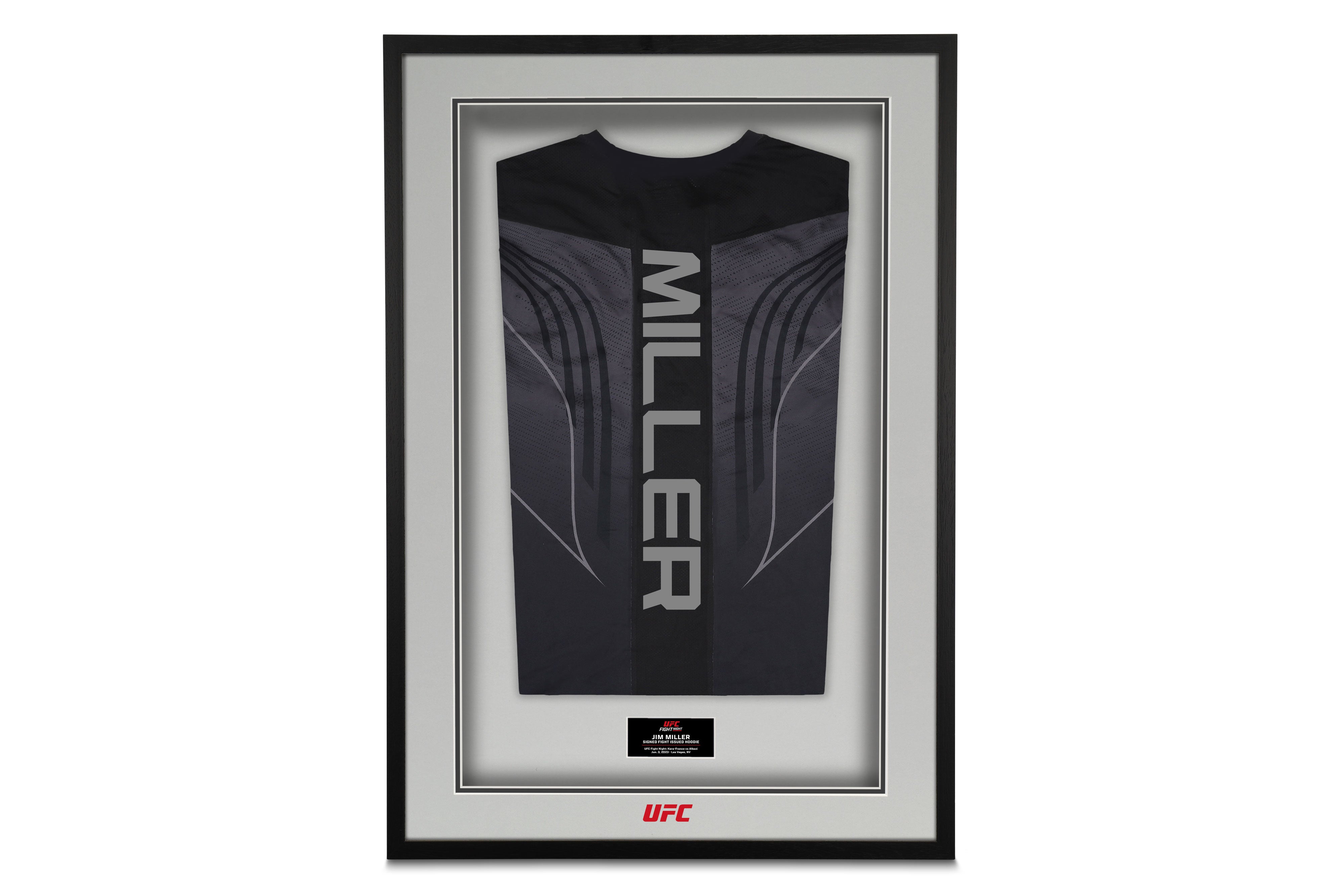Jim Miller Signed Event Worn Hoodie UFC Fight Night: Kara-France vs Albazi