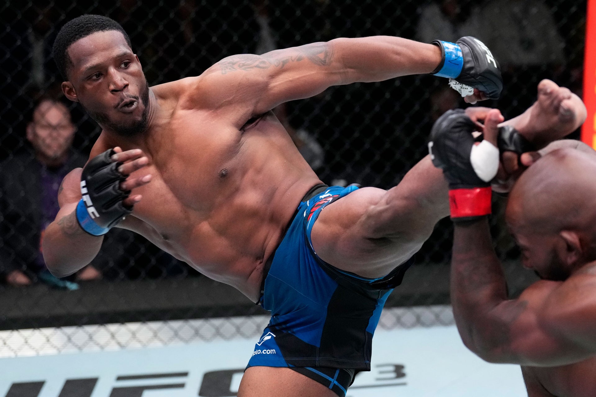 Framed Karl Roberson Signed 1-of-1 Fight Issued Jersey UFC Fight Night: Santos vs Ankalaev