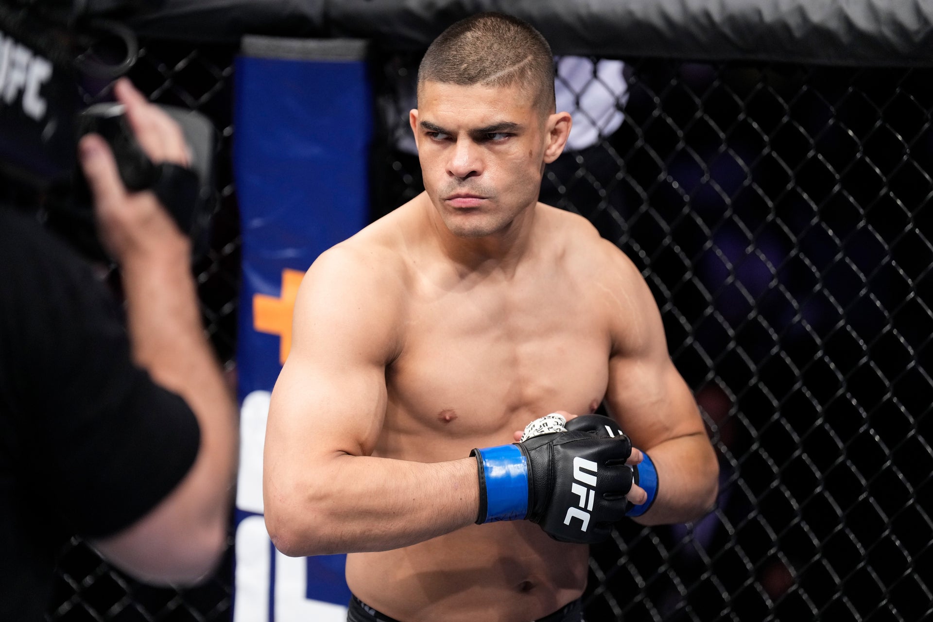 Framed Rodrigo Vargas Signed 1-of-1 Fight Issued Jersey UFC Fight Night: Volkov vs Aspinall