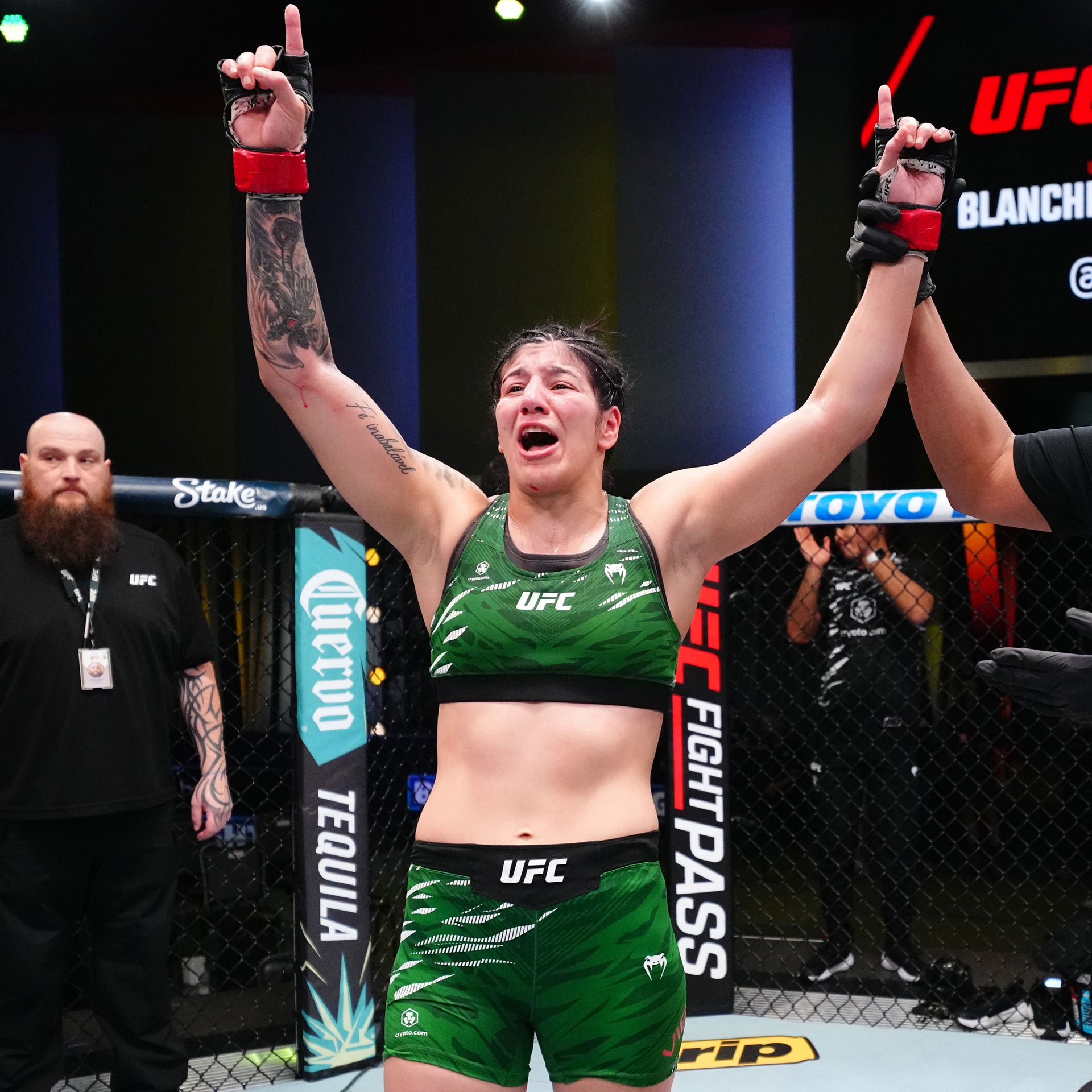 Ketlen Vieira Signed 1-of-1 Fight Issued Hoodie UFC Fight Night: Blanchfield vs Barber