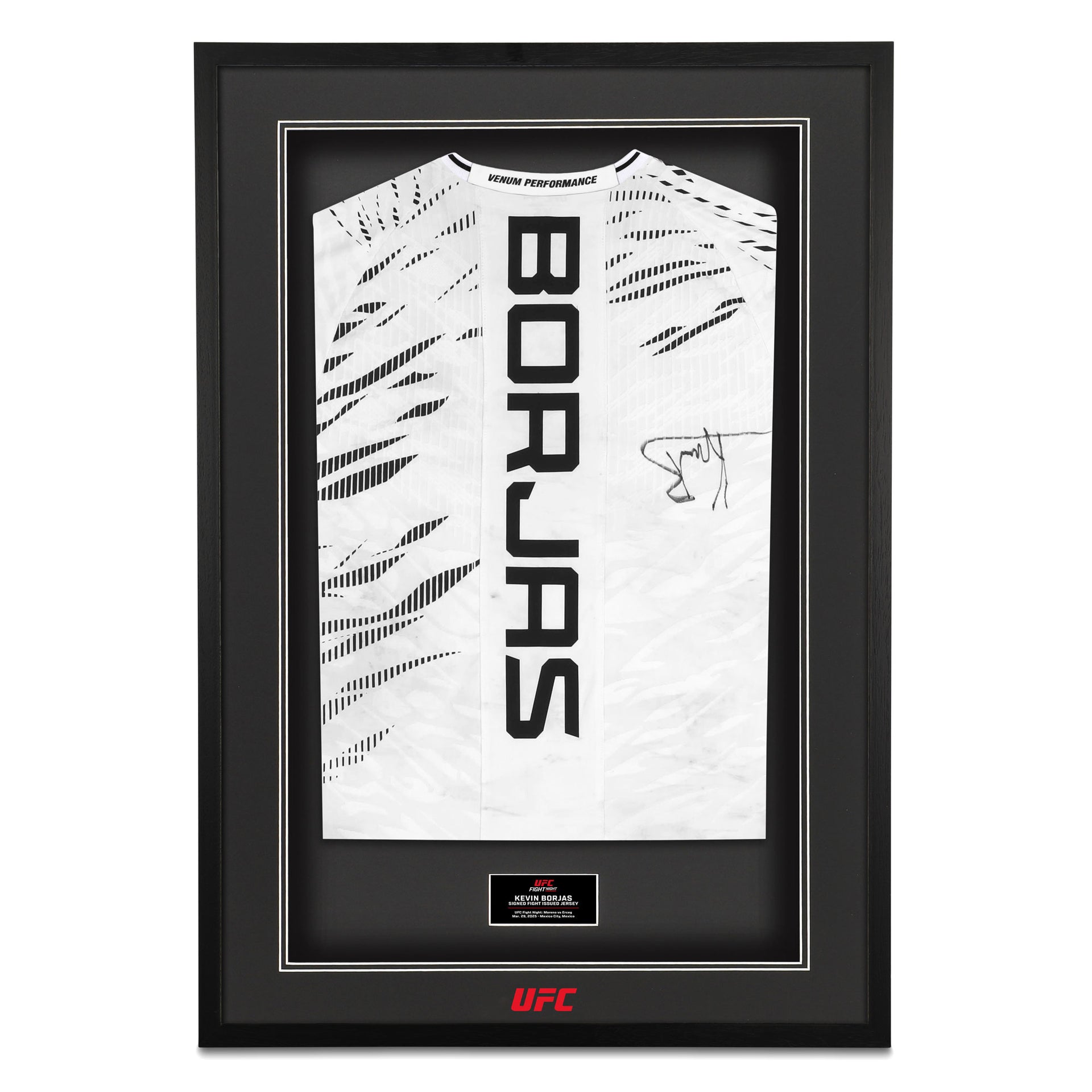Kevin Borjas Signed 1-of-1 Fight Issued Jersey UFC Fight Night: Moreno vs Erceg