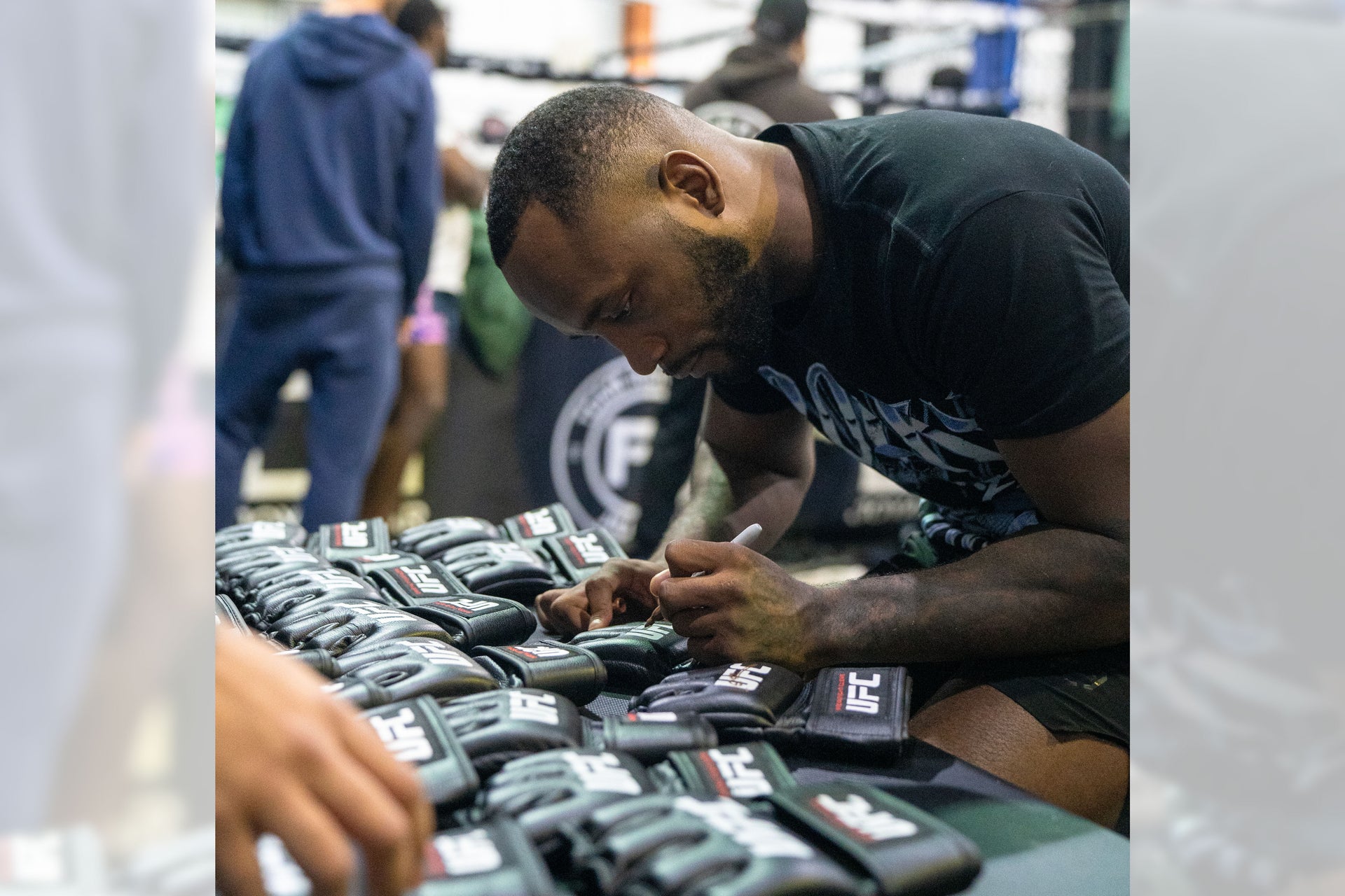 Leon Edwards Signed Official UFC Gloves